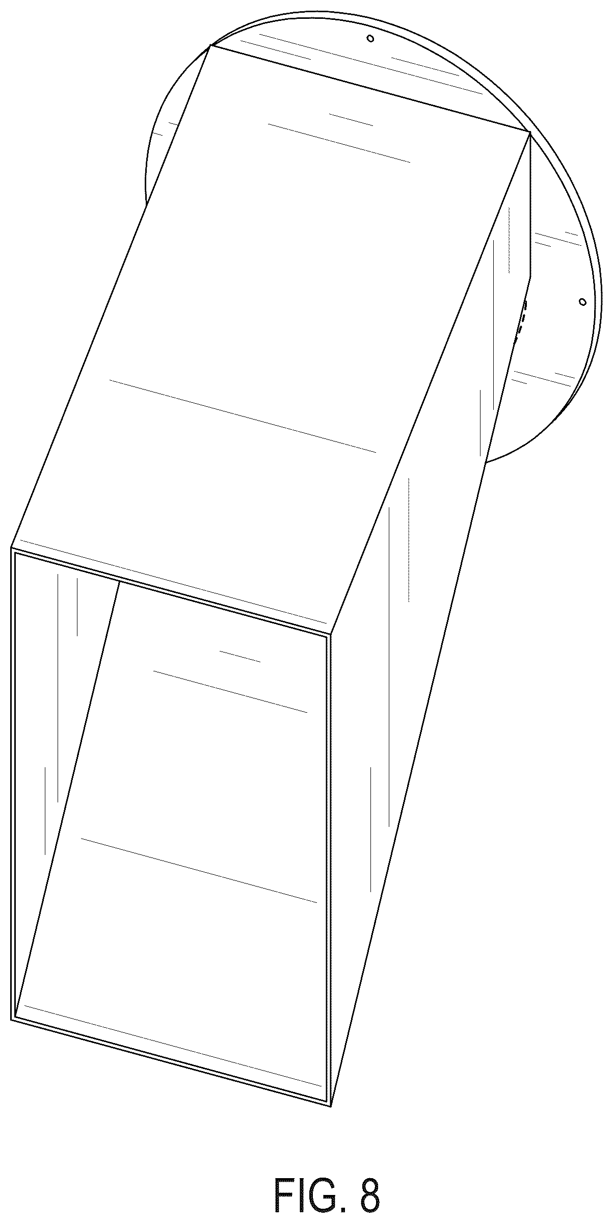 Patent USD1125519 Figure 8 – Hood with vent