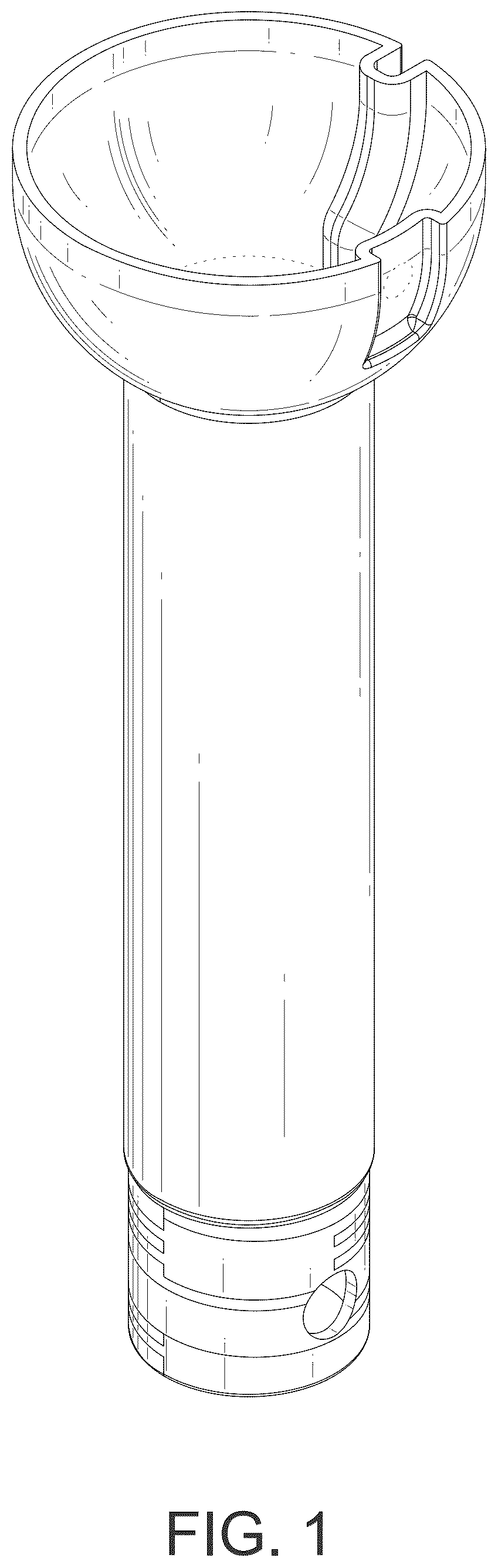 Patent USD1125520 Figure 1 – Ceiling fan downrod