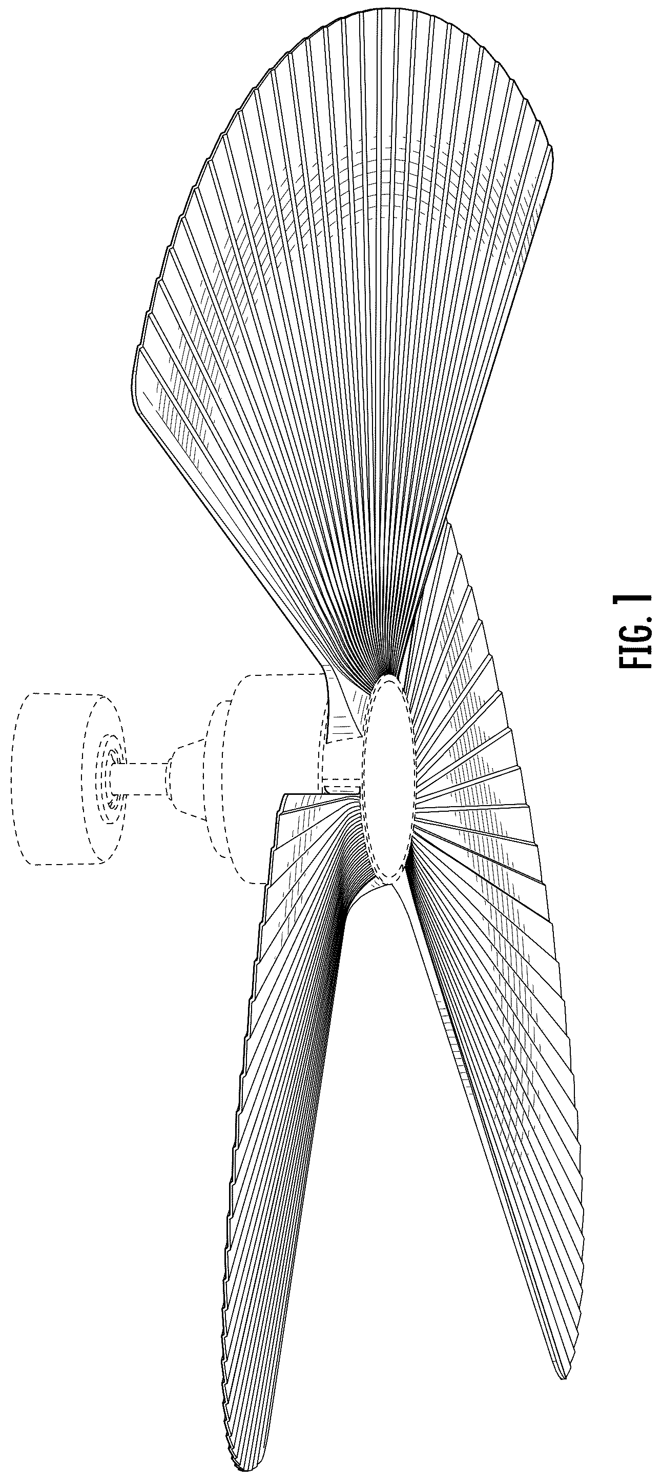 Patent USD1125521 — Ceiling fan — Figure 1