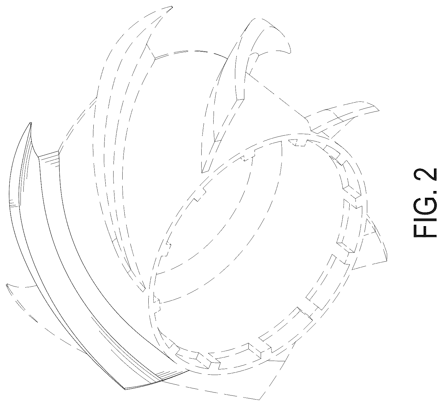 Patent USD1125522 Figure 2 – Fan blade