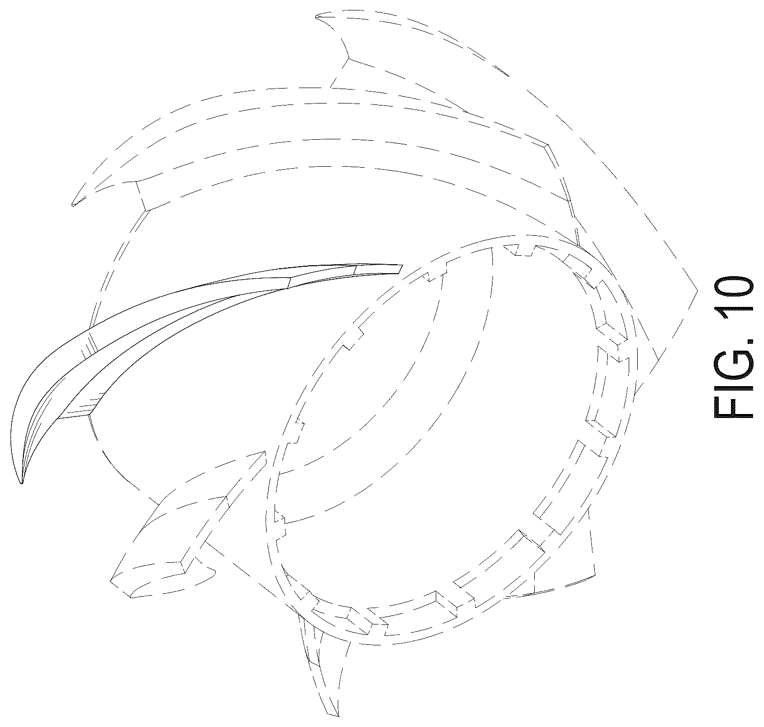 Patent USD1125522 Figure 10 – Fan blade