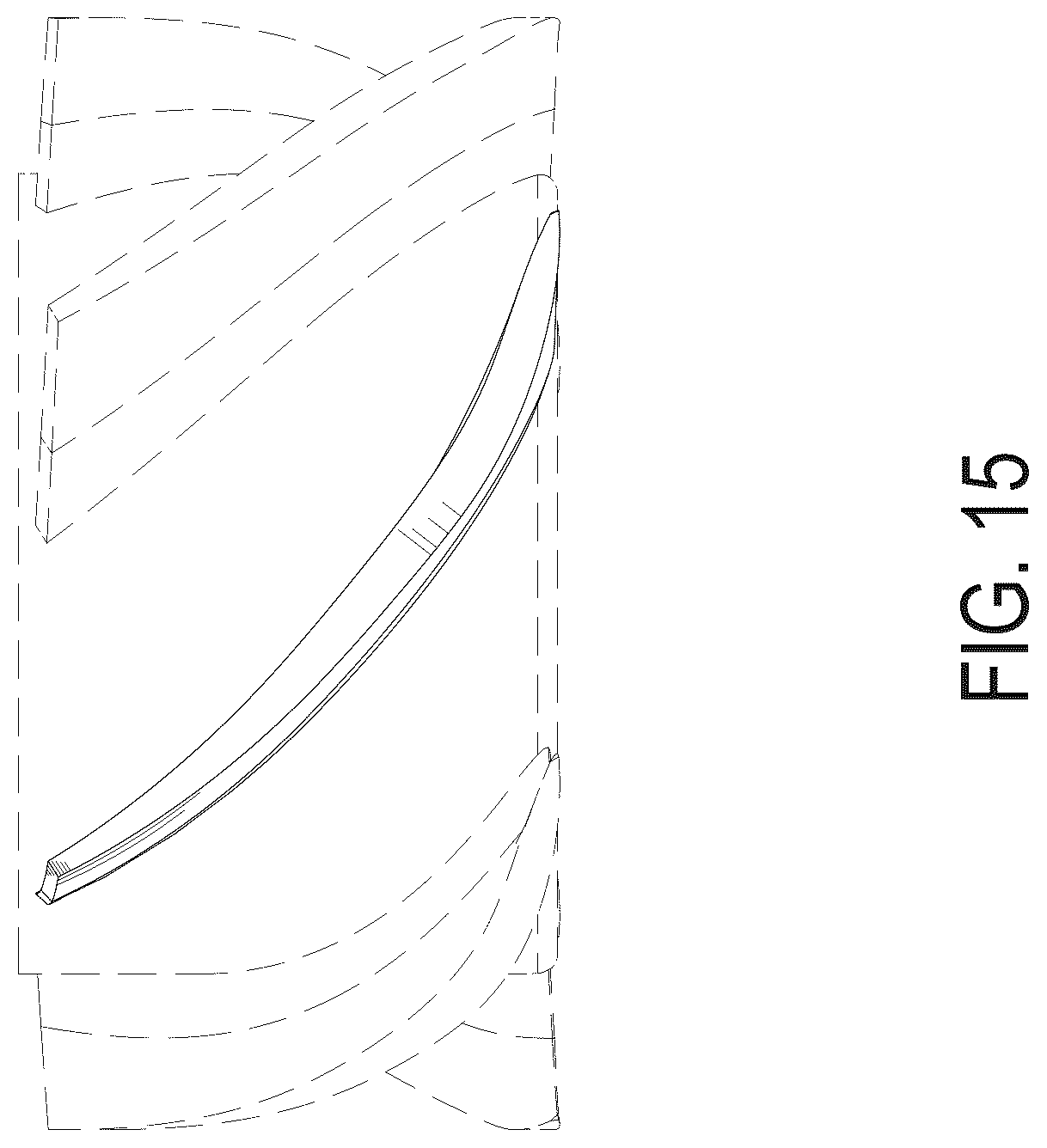 Patent USD1125522 Figure 15 – Fan blade