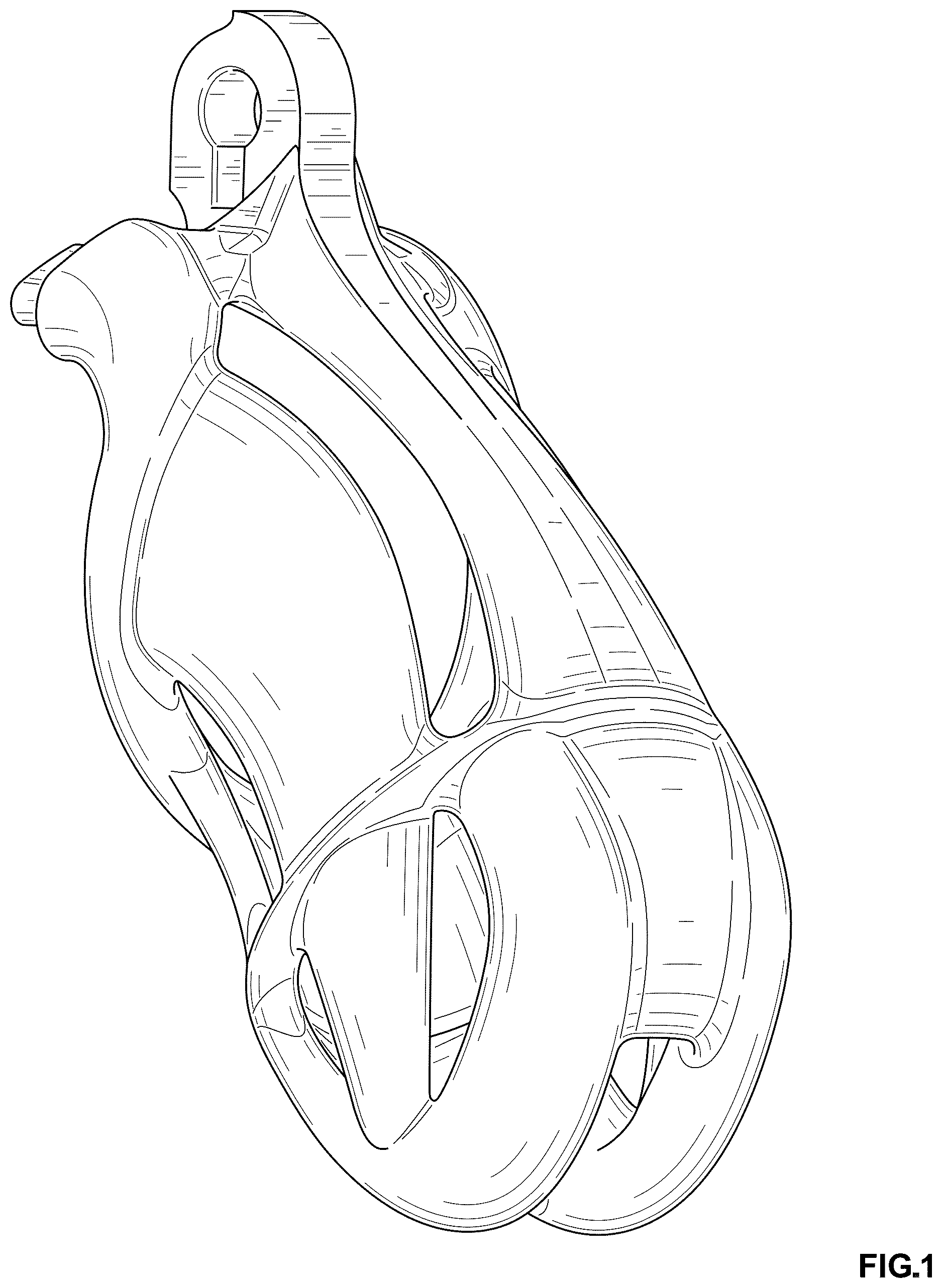 Patent USD1125523 — Shaft cage for a male chastity apparatus — Figure 1