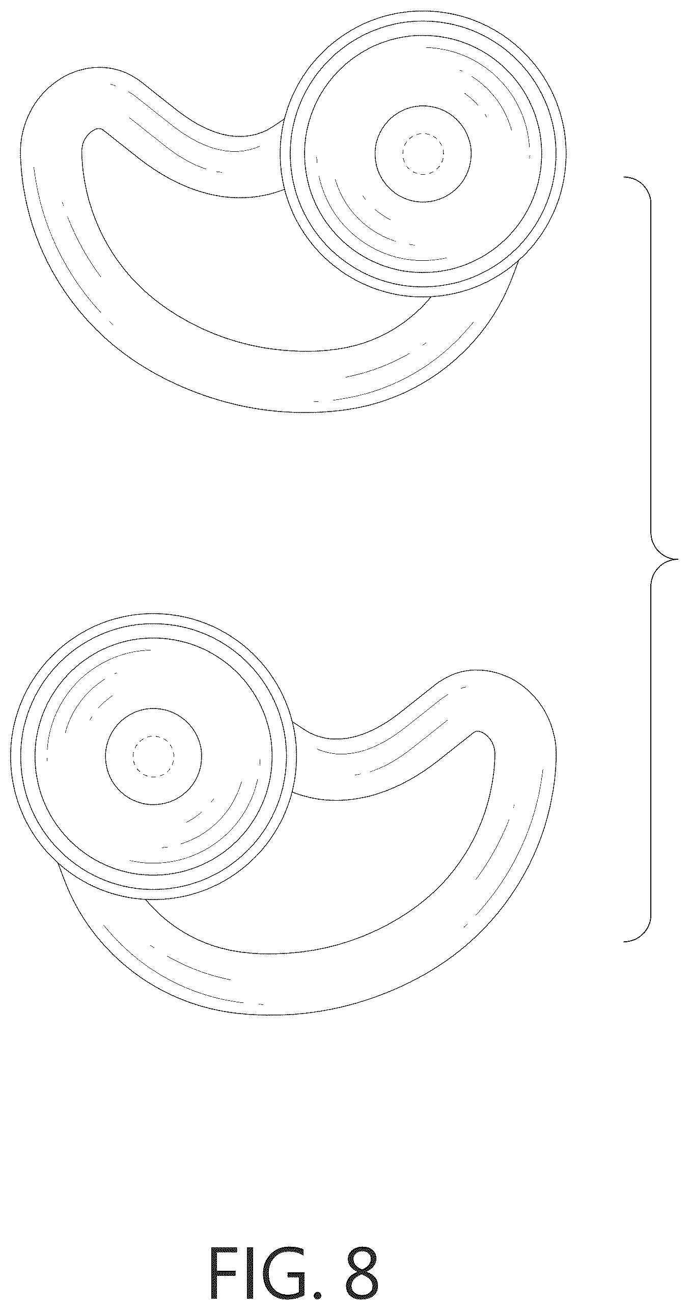 Patent USD1125524 Figure 8 – Pair of swimming earplugs