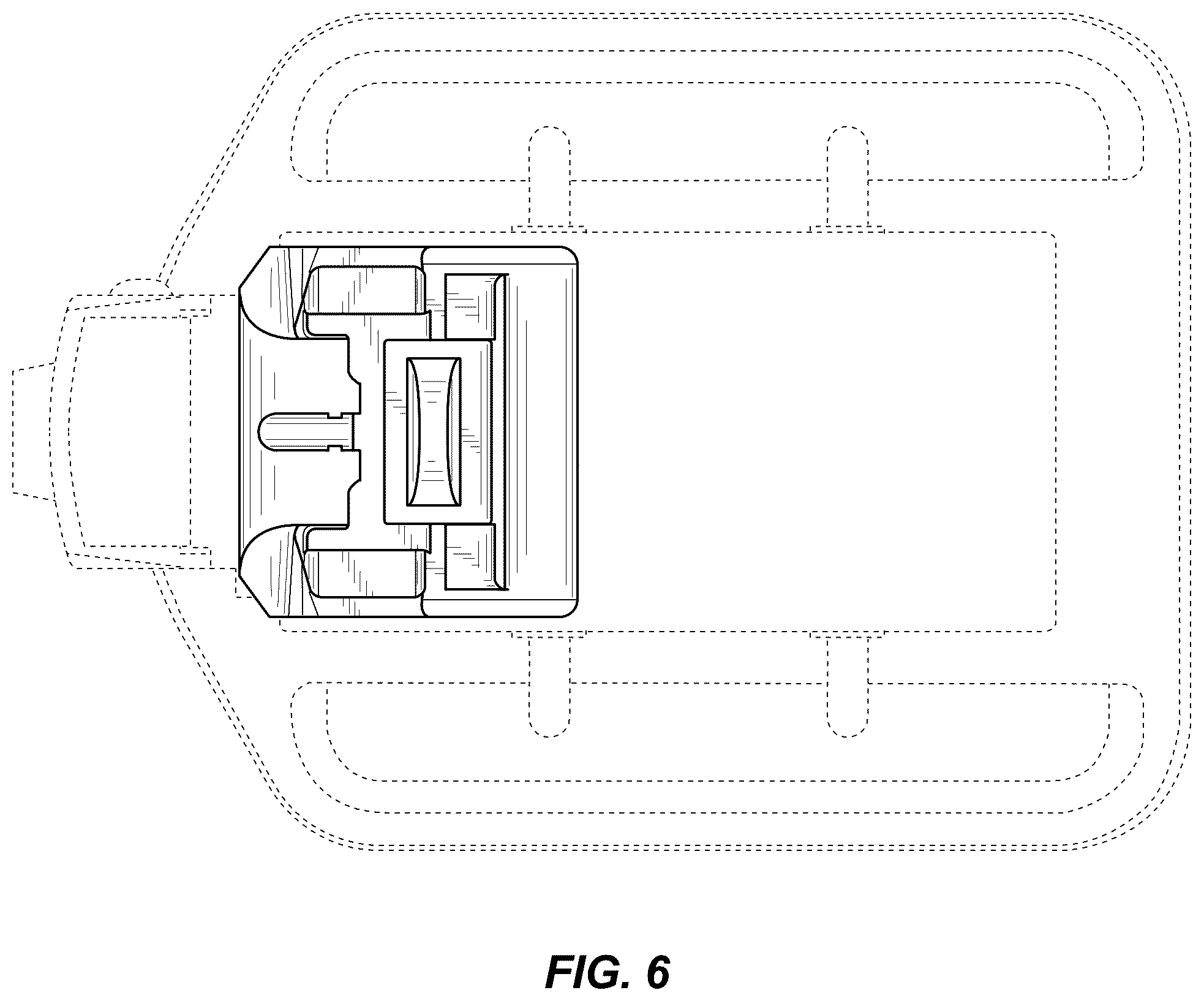 Patent USD1125526 Figure 6 – Fluid pump with integrated handle and tubing retainer