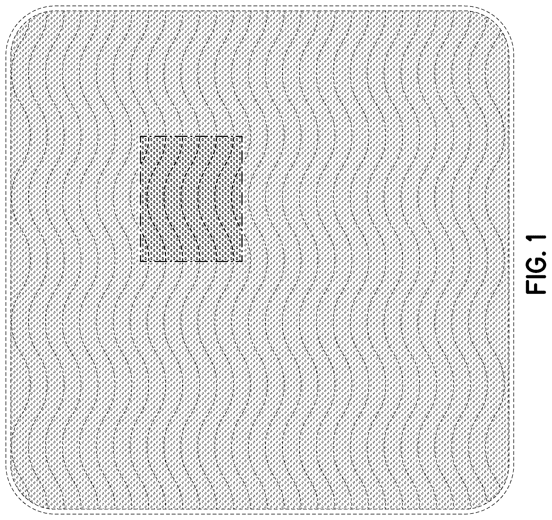 Patent USD1125540 — Incontinence pad with patterned surface — Figure 1