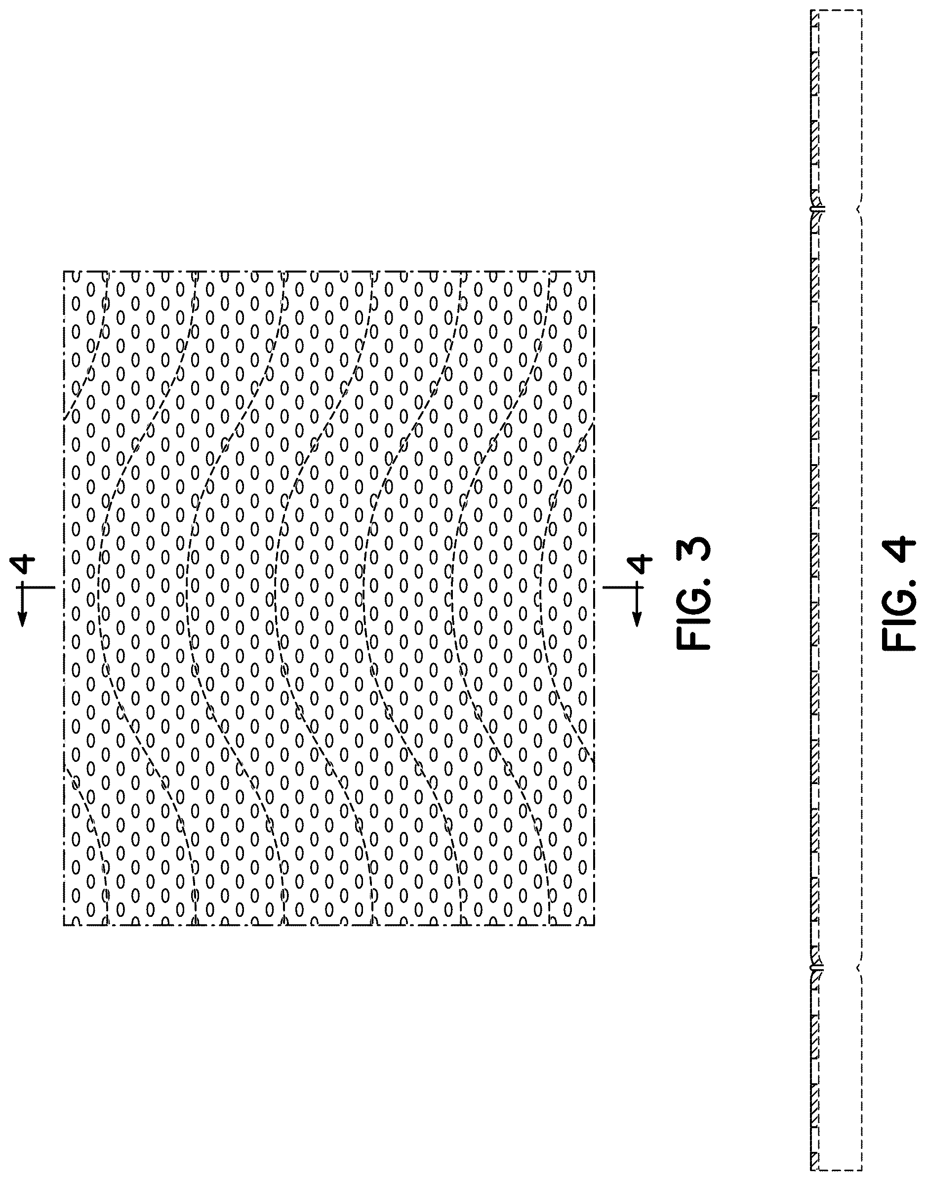 Patent USD1125540 Figure 3 – Incontinence pad with patterned surface