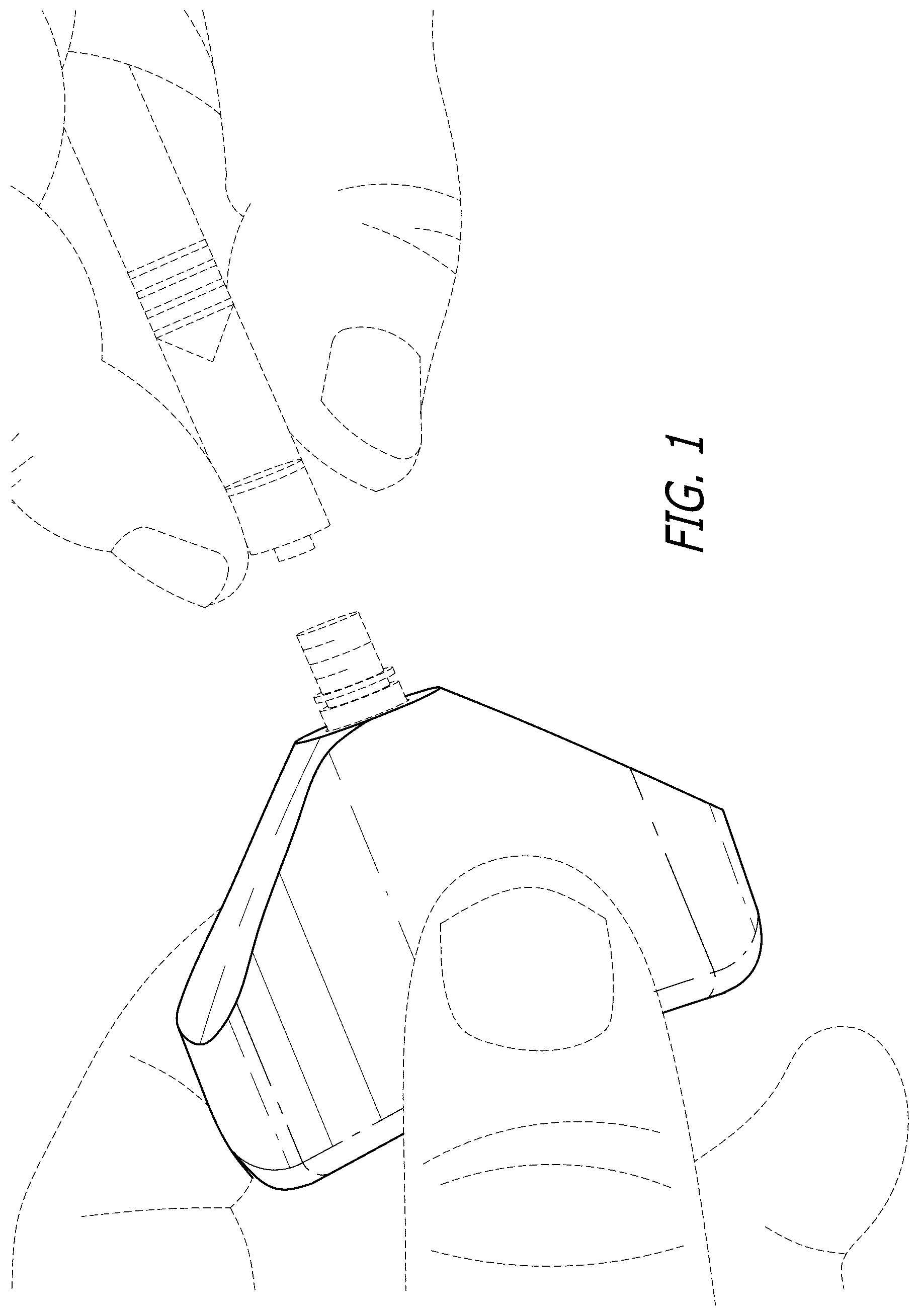 Patent USD1125545 Figure 1 – Syringe cap wrench