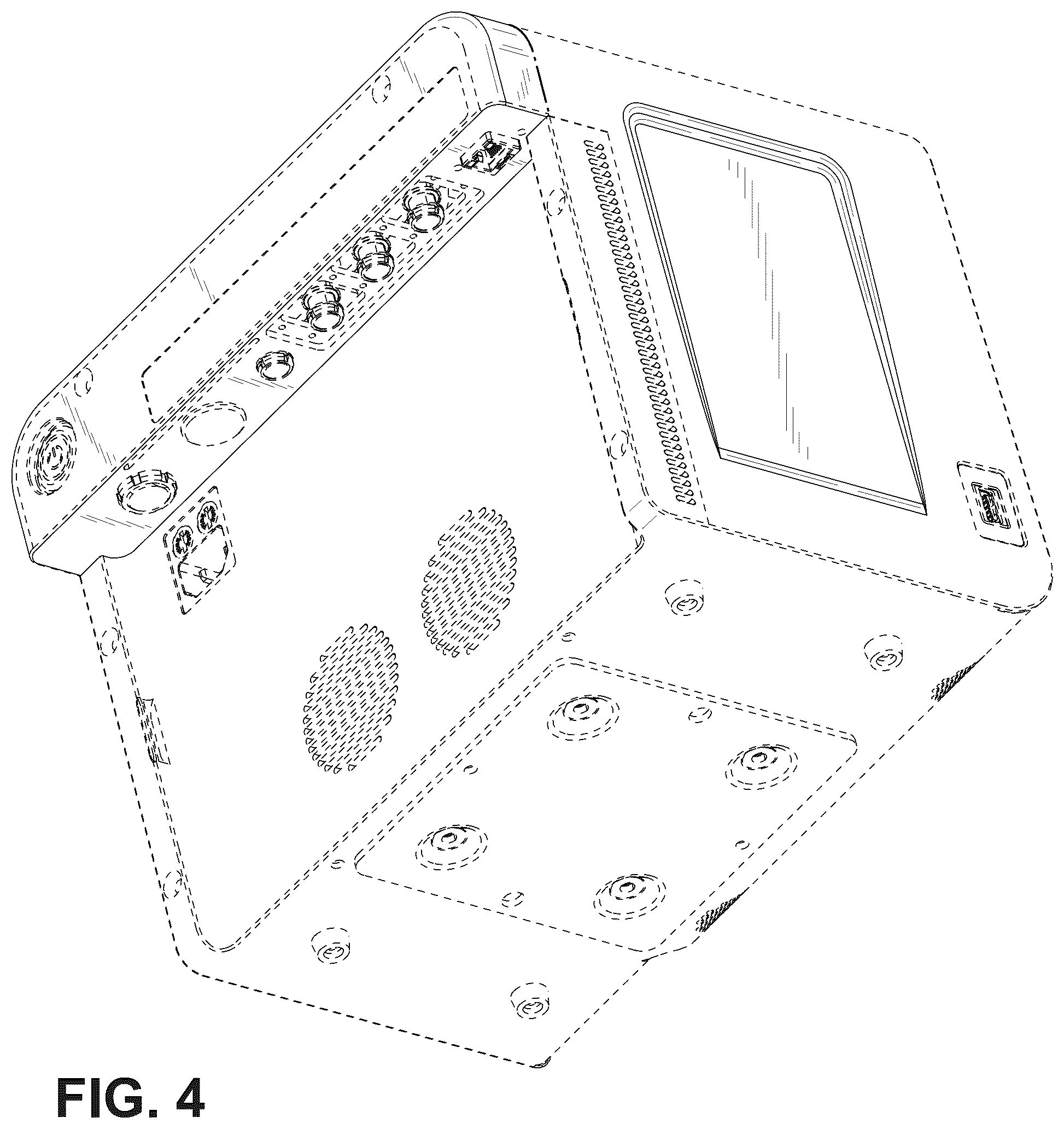 Patent USD1125554 Figure 4 – Console for an extracorporeal membrane oxygenation machine