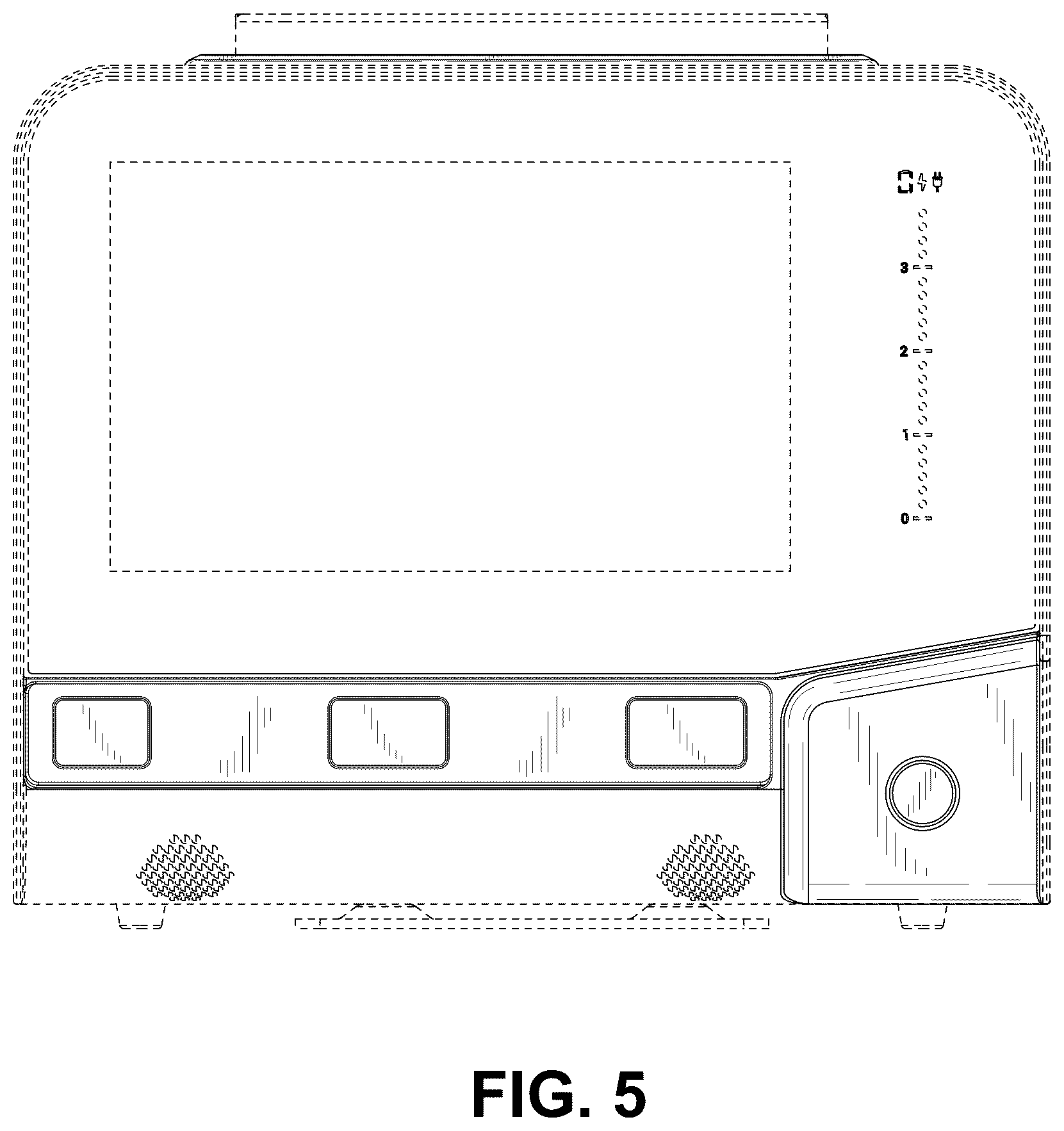 Patent USD1125554 Figure 5 – Console for an extracorporeal membrane oxygenation machine