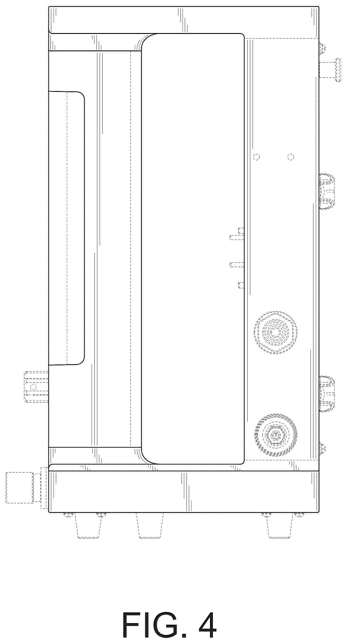 Patent USD1125558 Figure 4 – Shelf for a veterinary anesthesia machine