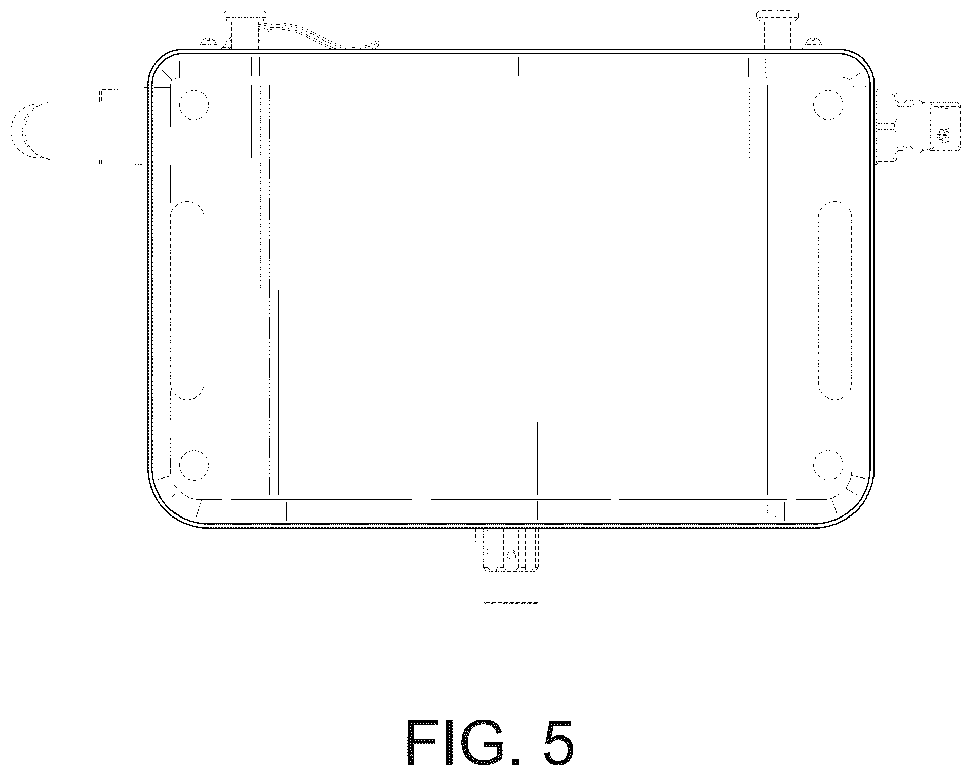 Patent USD1125558 Figure 5 – Shelf for a veterinary anesthesia machine