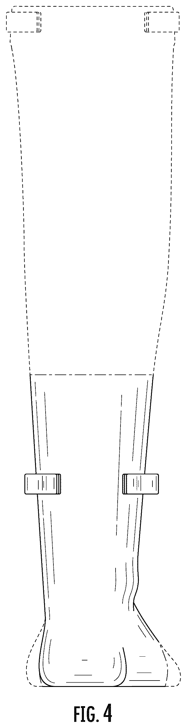 Patent USD1125561 Figure 4 – Compression stocking