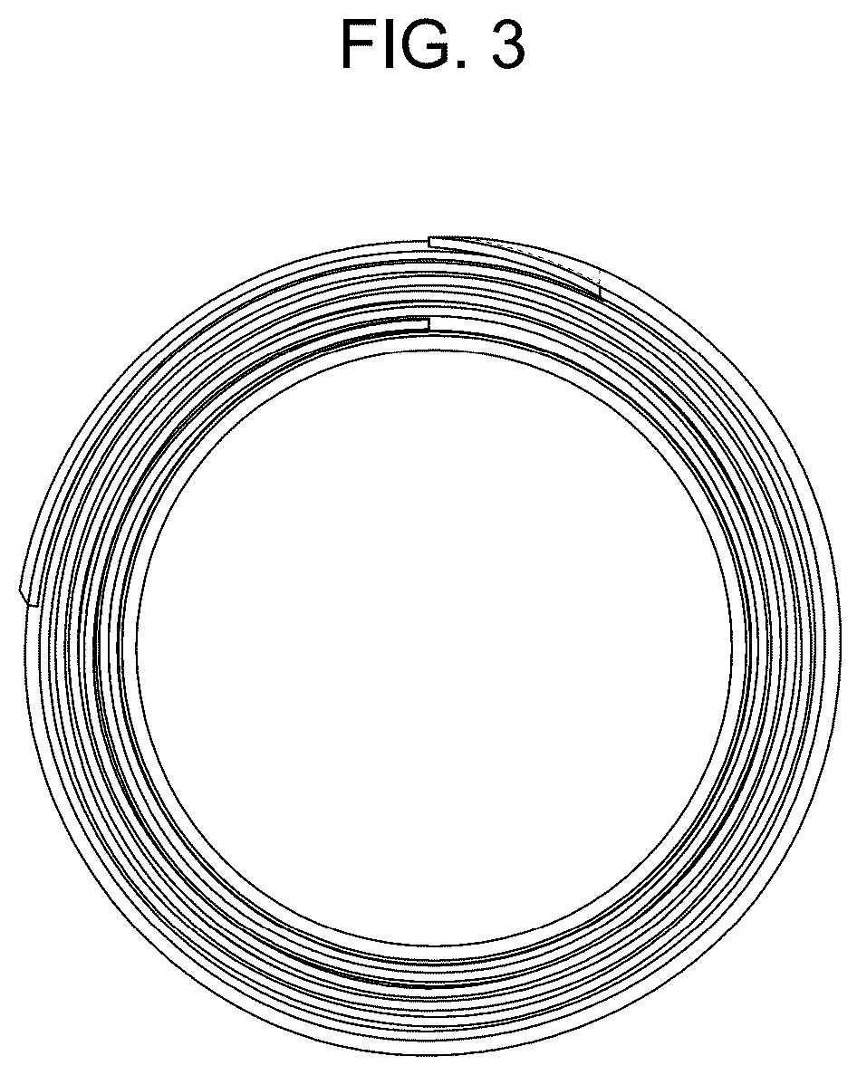 Patent USD1125565 Figure 3 – Compression sleeve having strap
