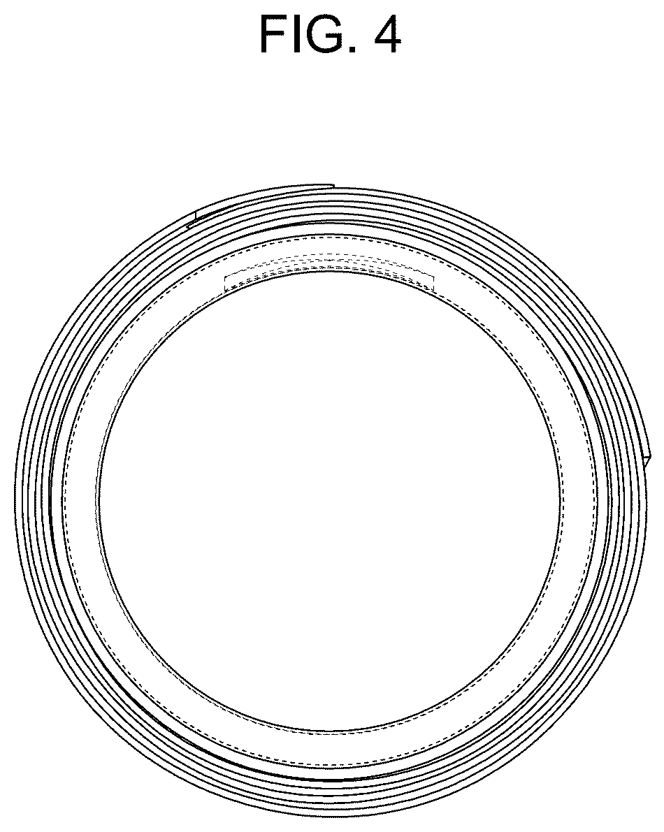 Patent USD1125565 Figure 4 – Compression sleeve having strap