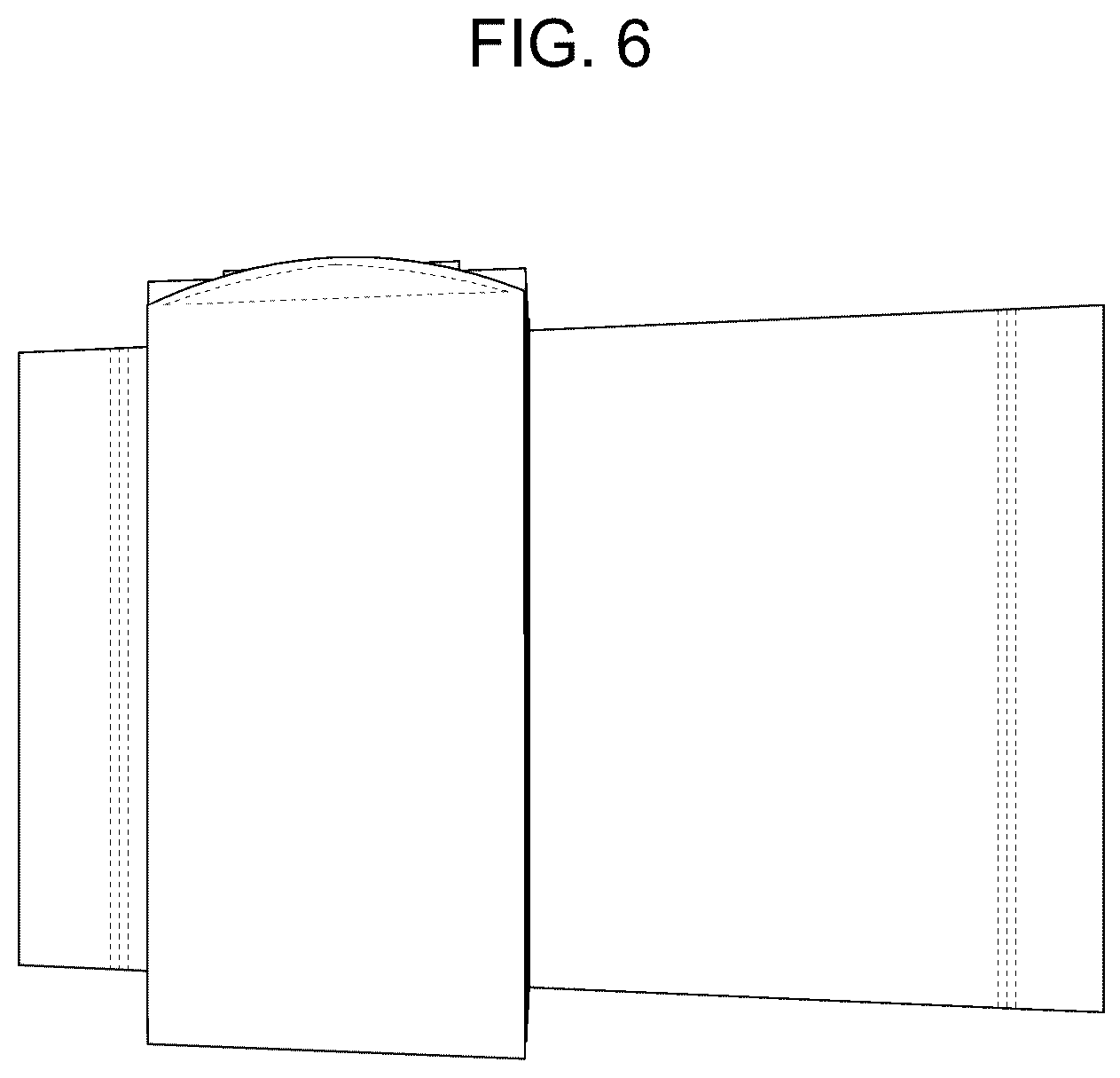 Patent USD1125565 Figure 6 – Compression sleeve having strap
