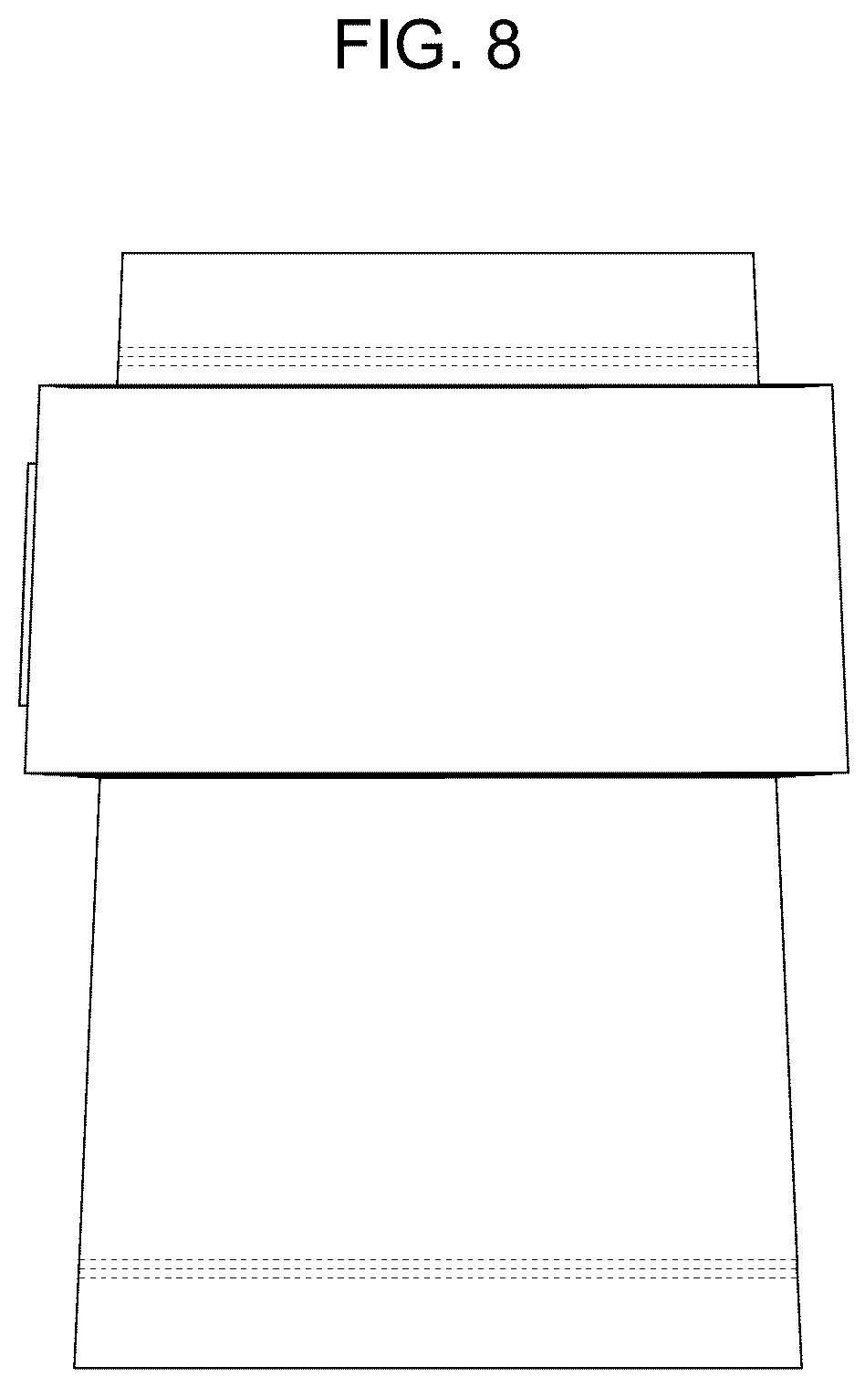 Patent USD1125565 Figure 8 – Compression sleeve having strap