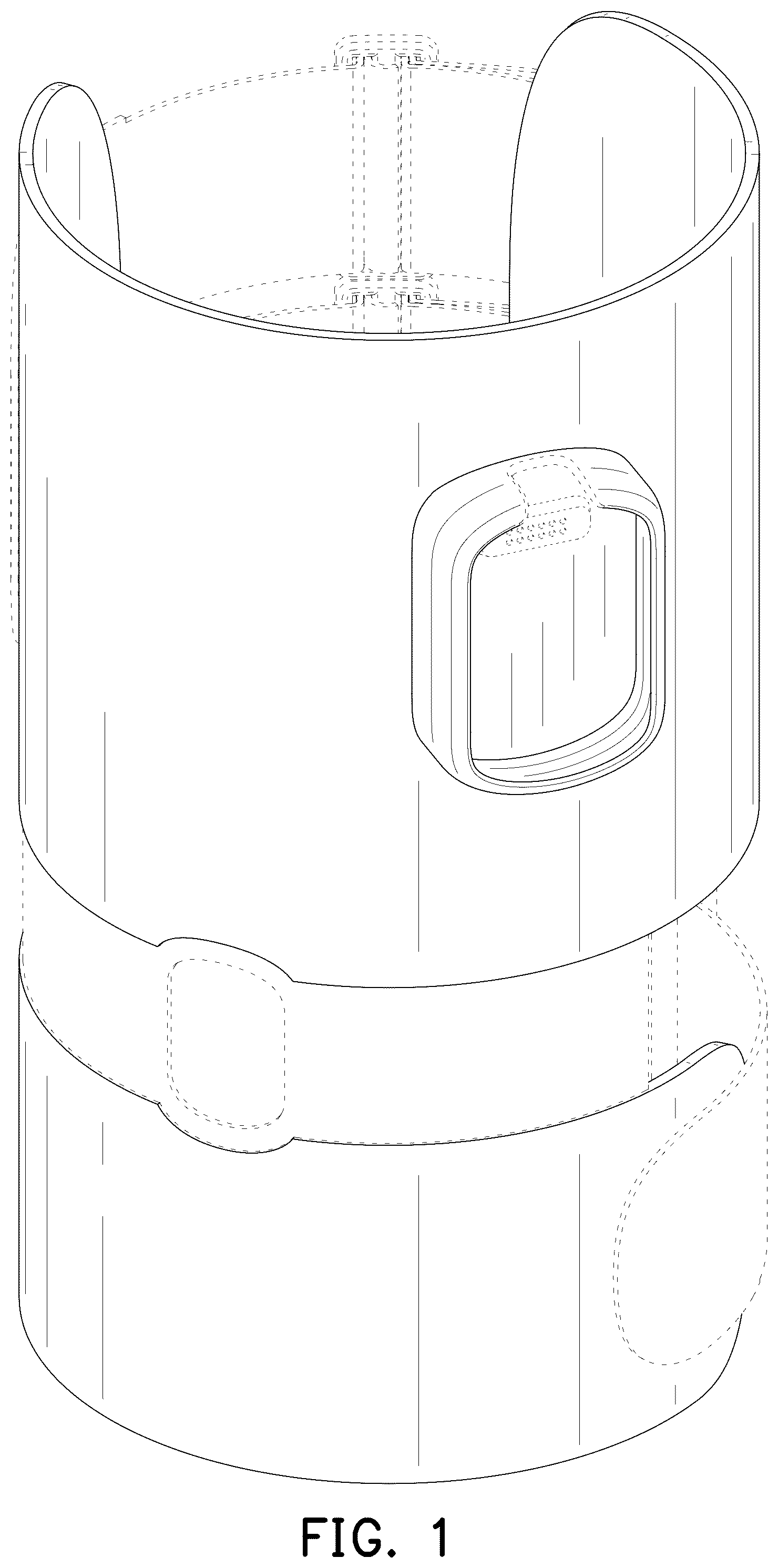 Patent USD1125567 Figure 1 – Knee support