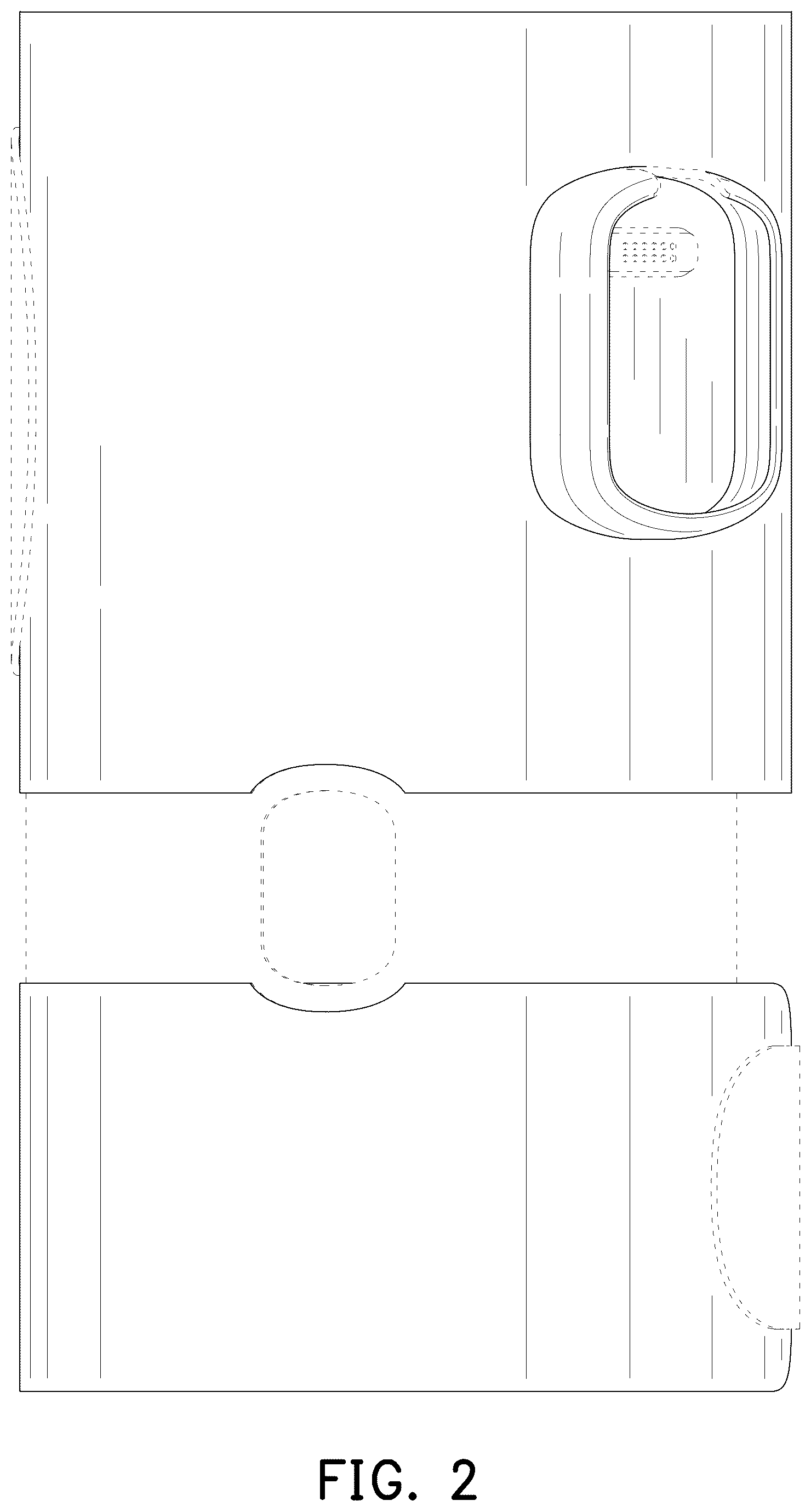 Patent USD1125567 Figure 2 – Knee support
