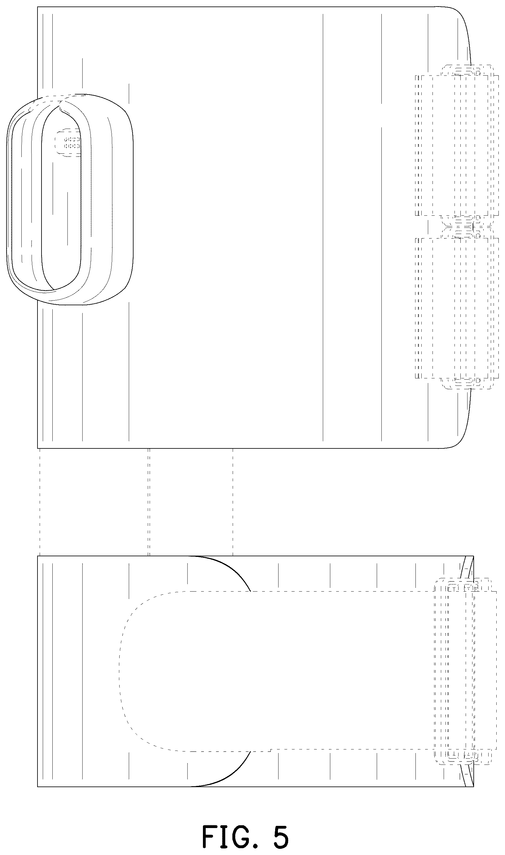 Patent USD1125567 Figure 5 – Knee support