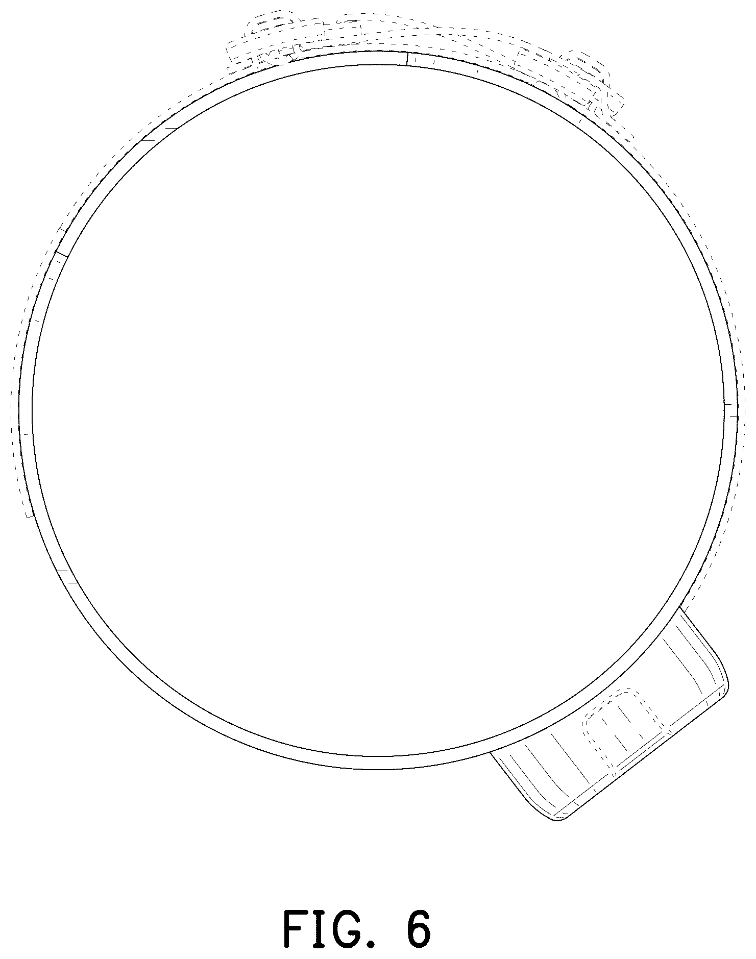 Patent USD1125567 Figure 6 – Knee support