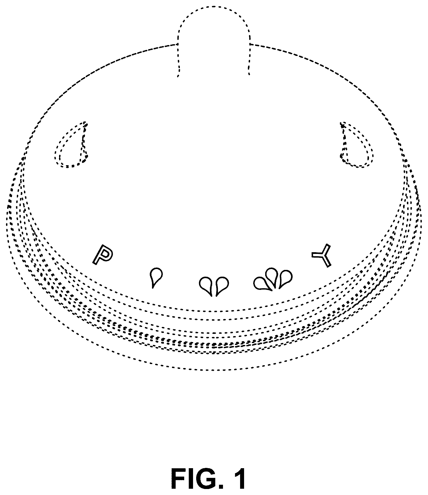 Patent USD1125569 Figure 1 – Teat for baby bottle with flow indicators