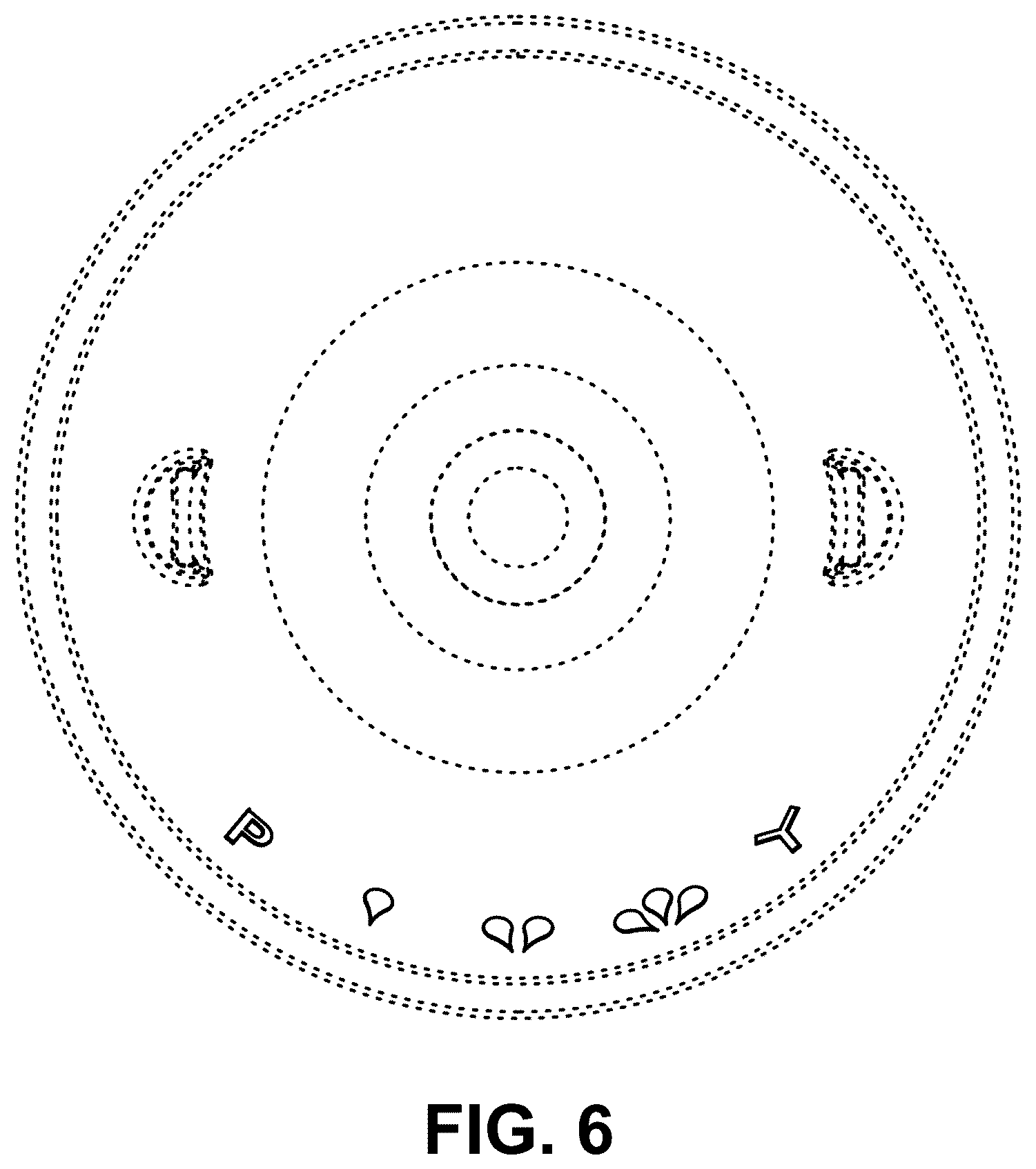 Patent USD1125569 Figure 6 – Teat for baby bottle with flow indicators