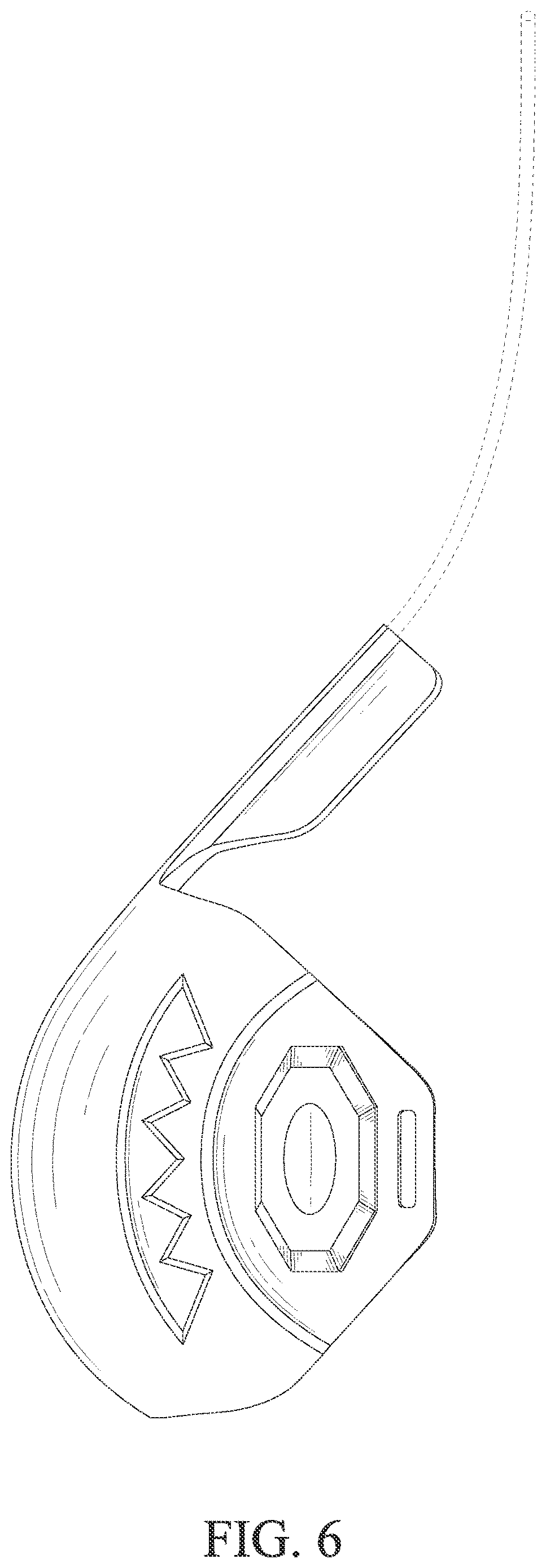 Patent USD1125573 Figure 6 – Physiotherapy instrument