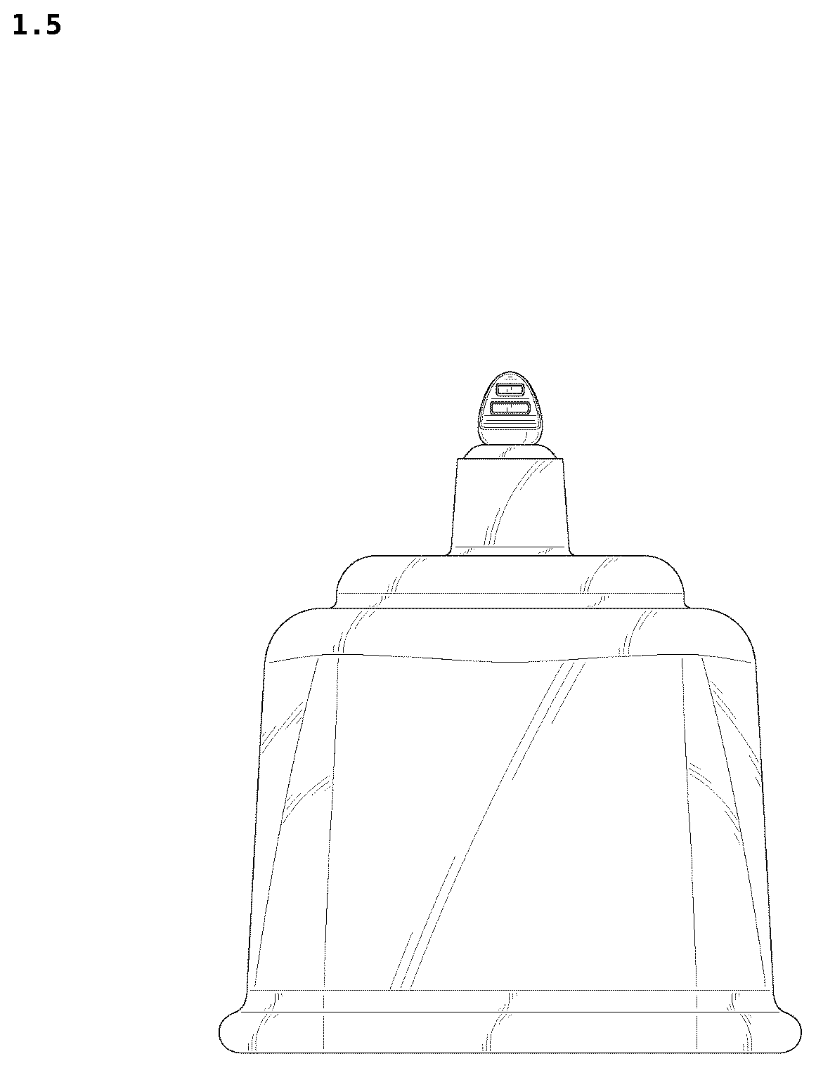 Patent USD1125575 Figure 5 – Suction device for use in manual therapy