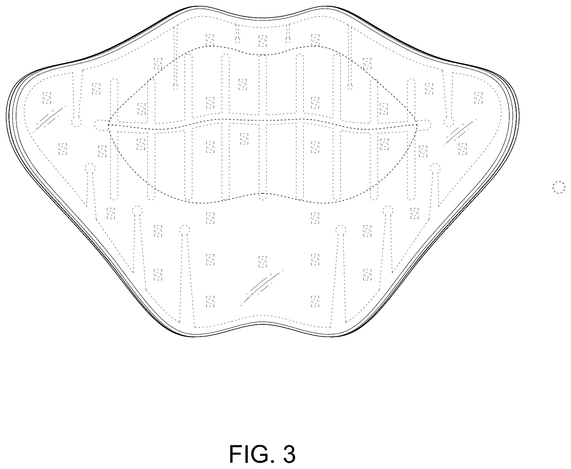 Patent USD1125580 Figure 3 – Light therapy device for lip