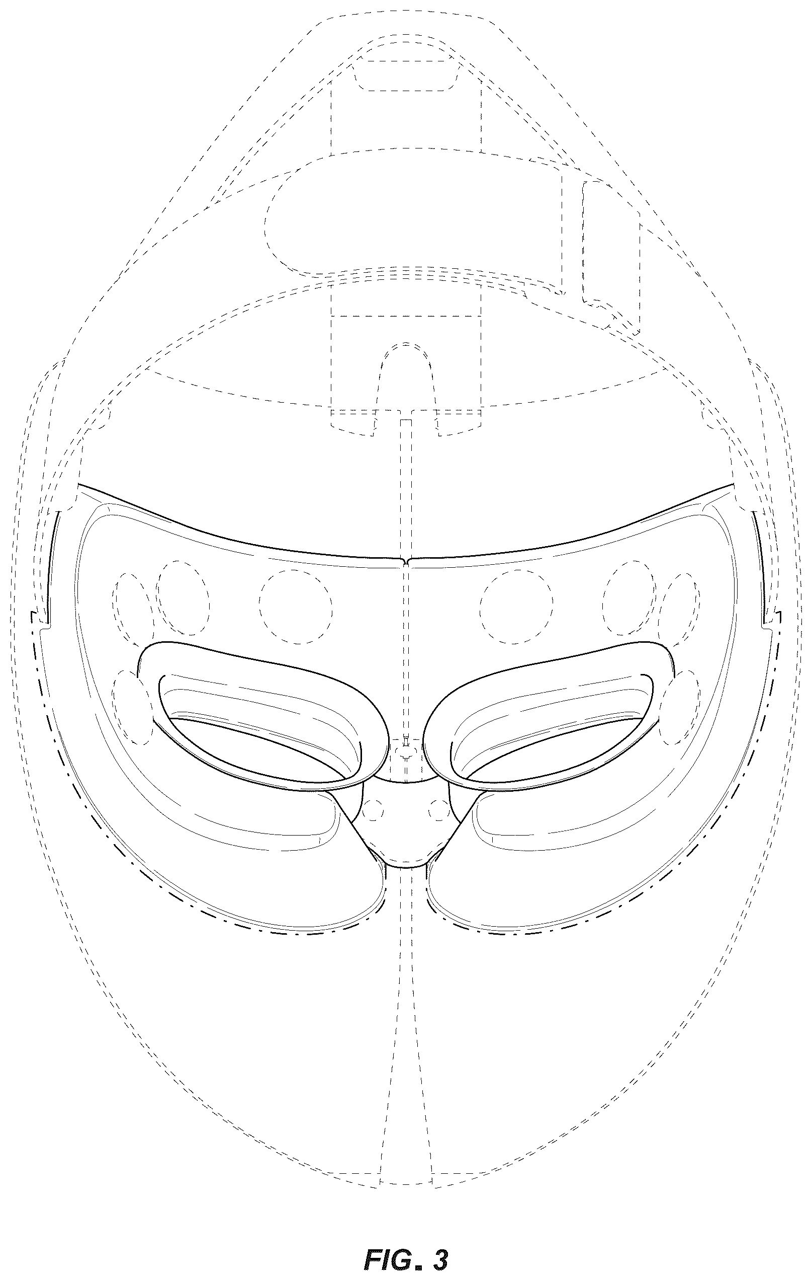 Patent USD1125581 Figure 3 – Mask