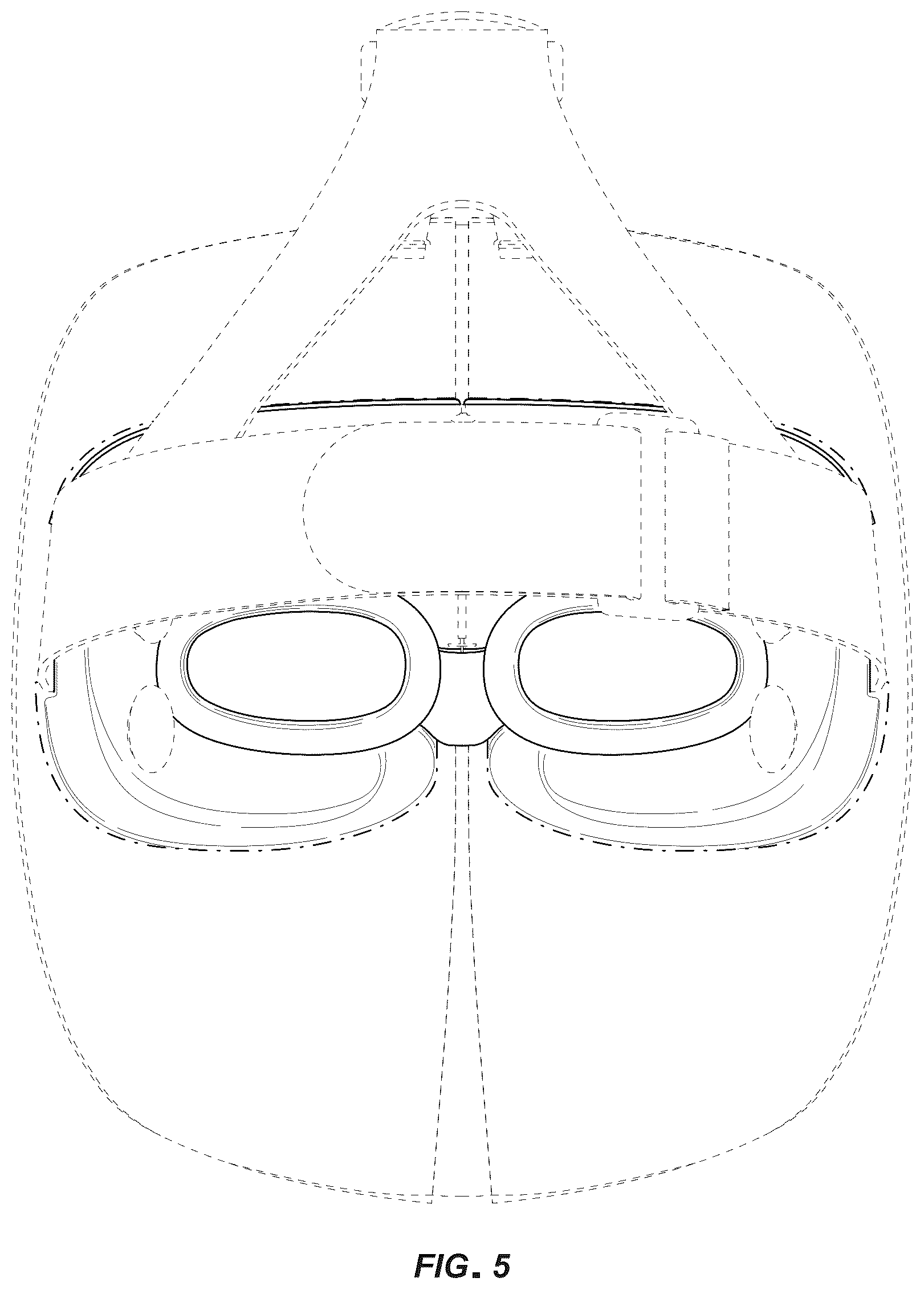 Patent USD1125581 Figure 5 – Mask