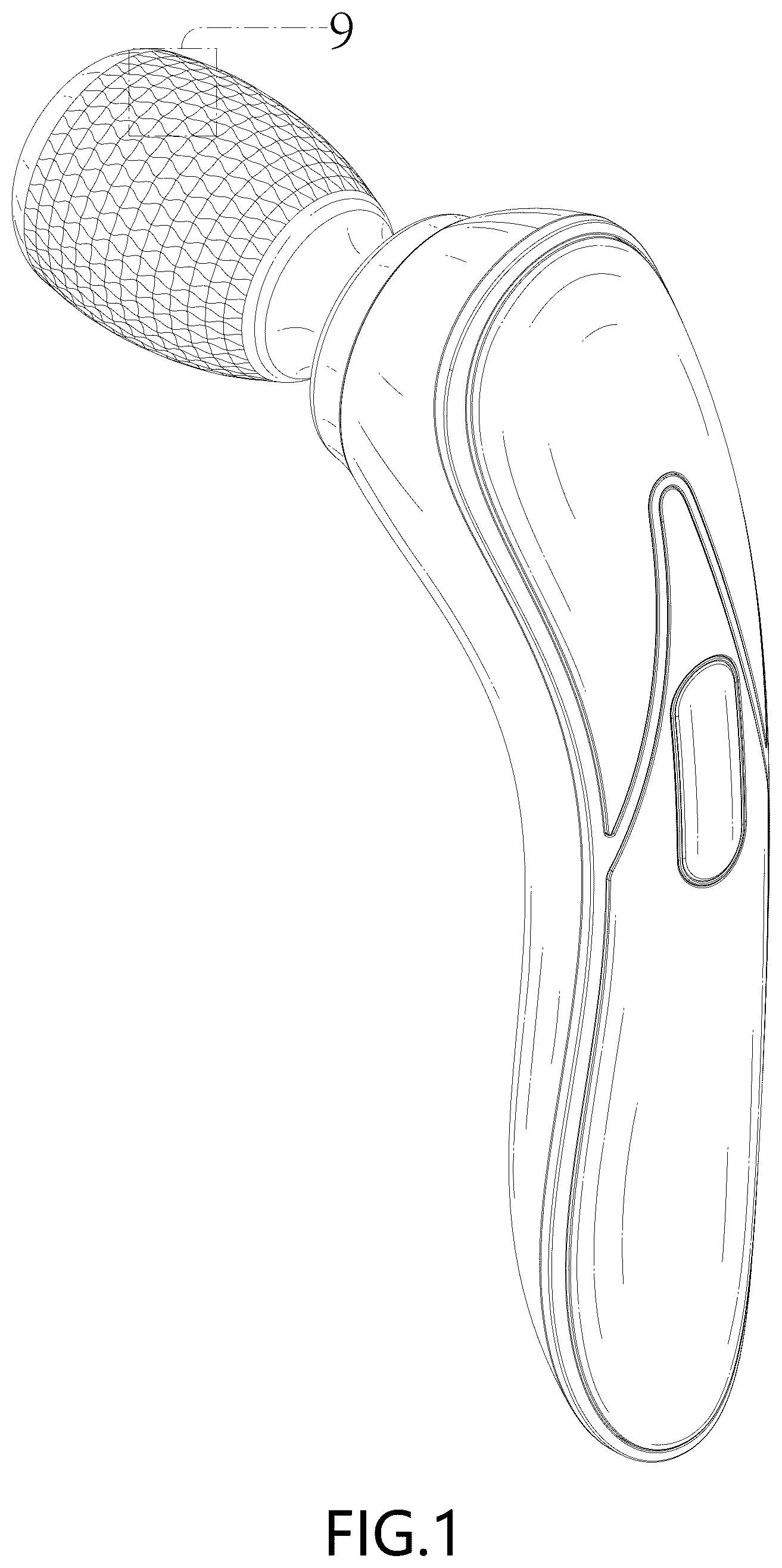 Patent USD1125584 Figure 1 – Massager