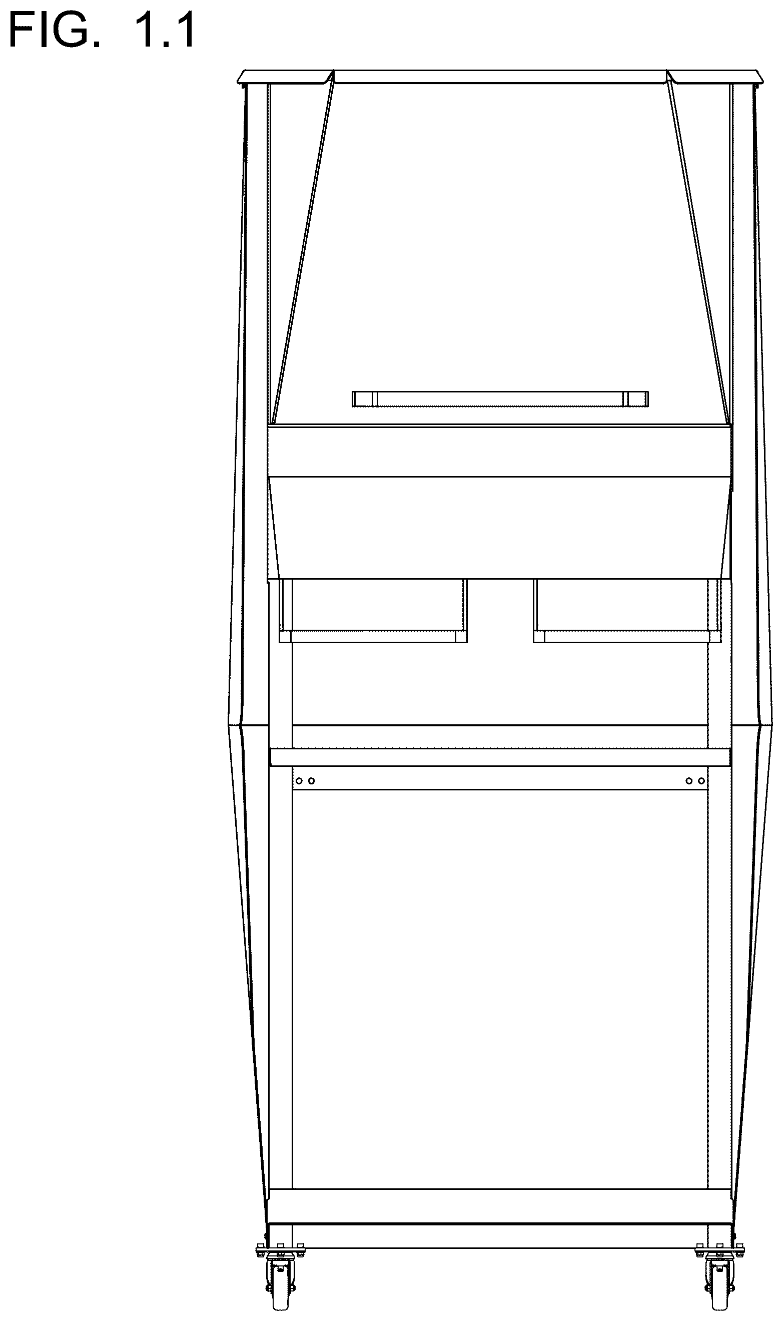 Patent USD1125590 Figure 1 – Fixed apparatus and equipment for laboratories