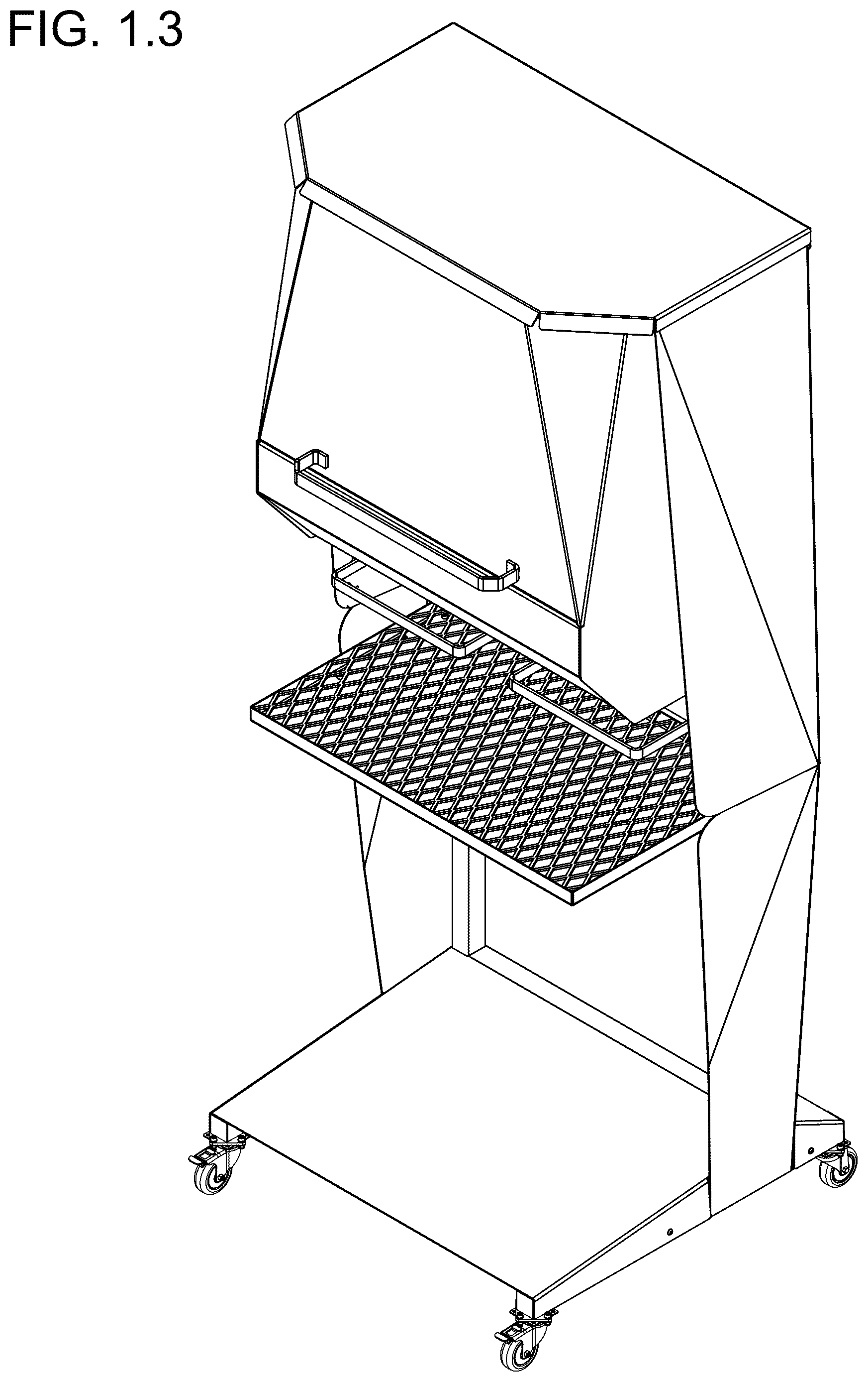 Patent USD1125590 Figure 3 – Fixed apparatus and equipment for laboratories
