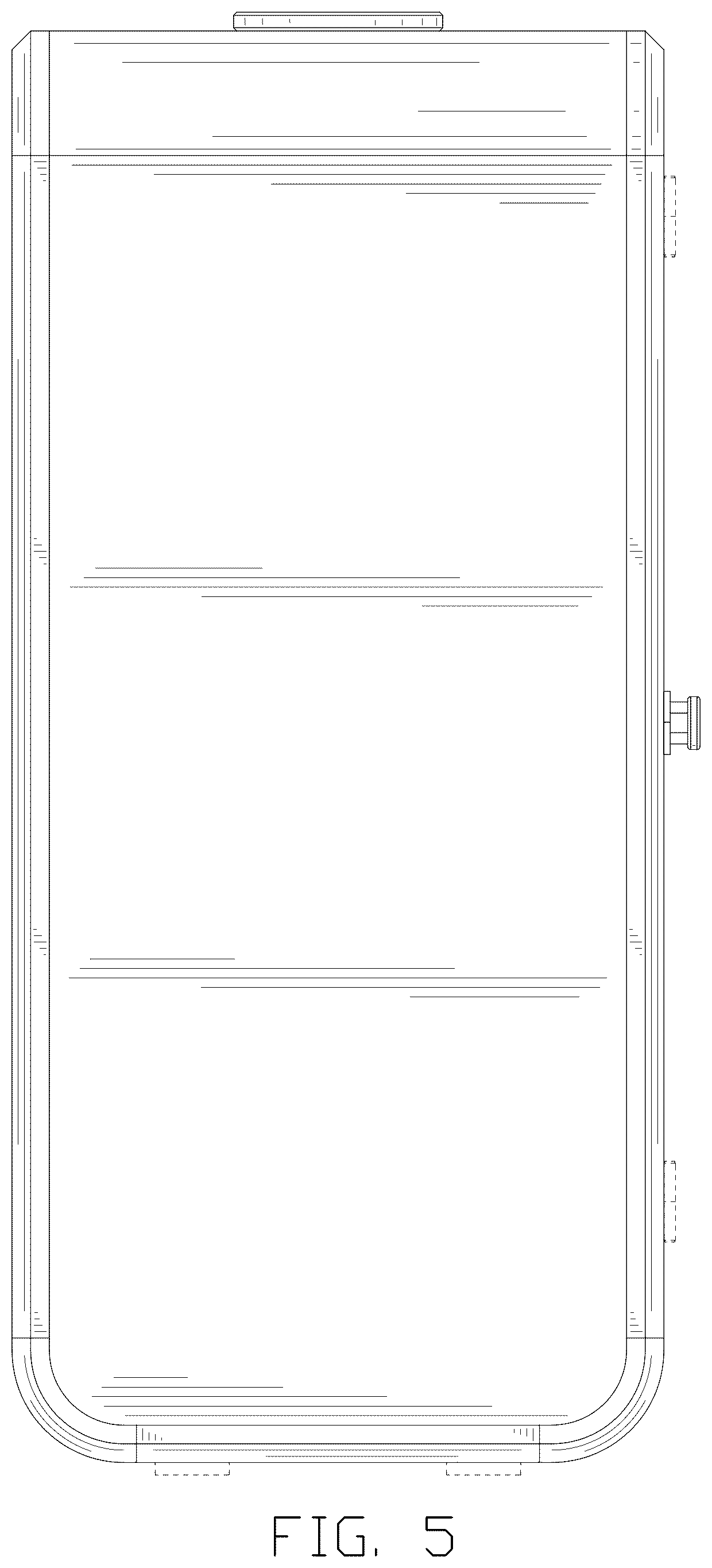 Patent USD1125596 Figure 5 – Telephone booth