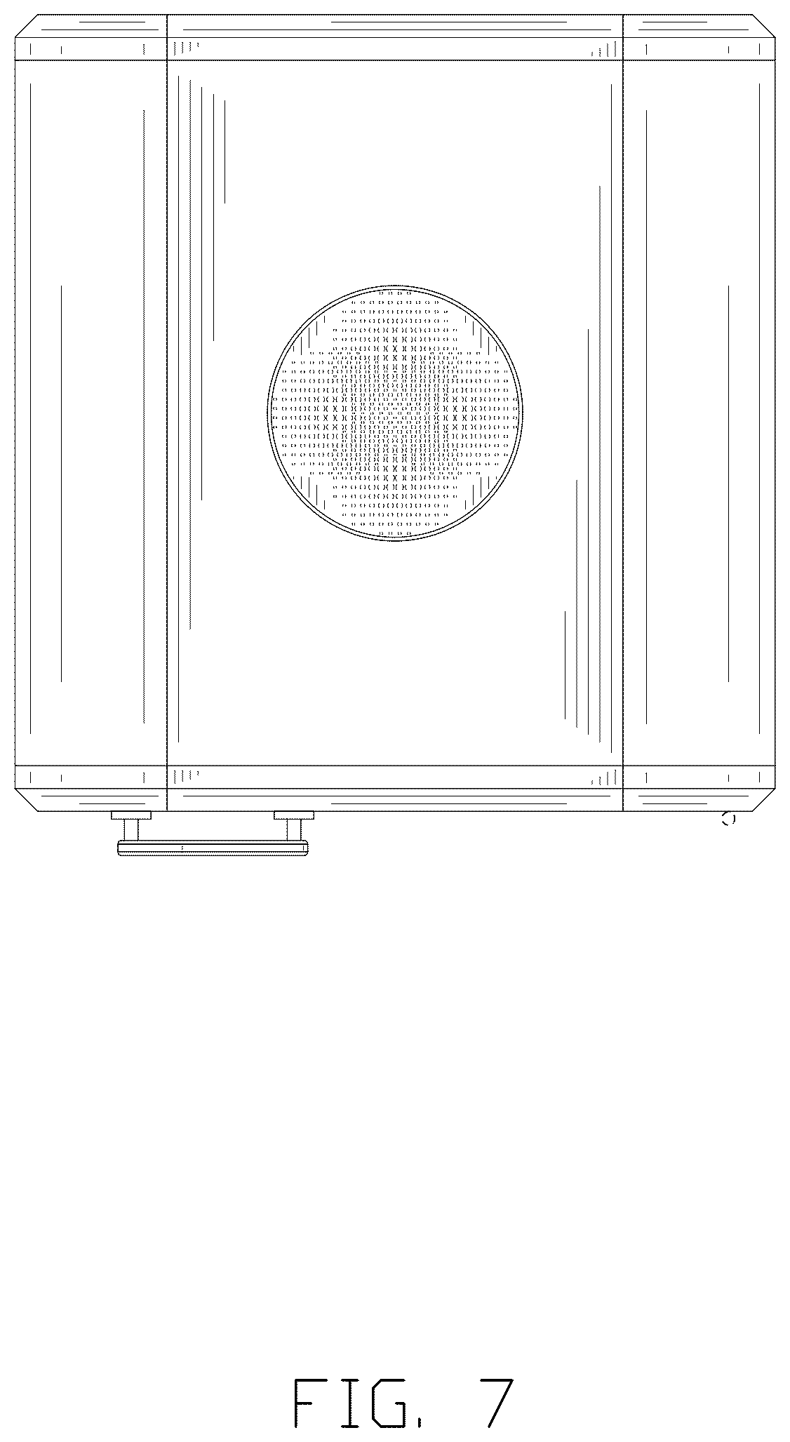 Patent USD1125596 Figure 7 – Telephone booth