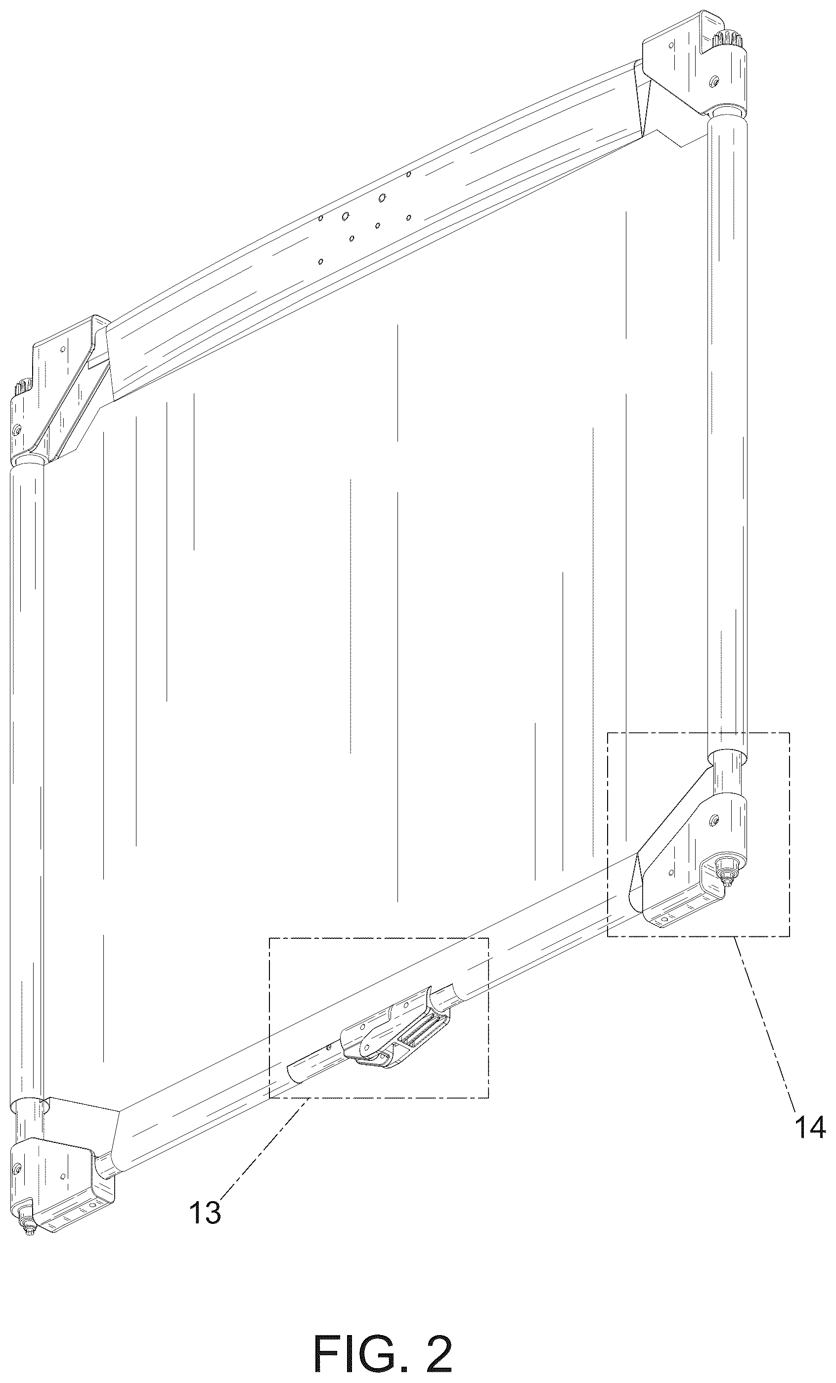 Patent USD1125599 Figure 2 – Fence