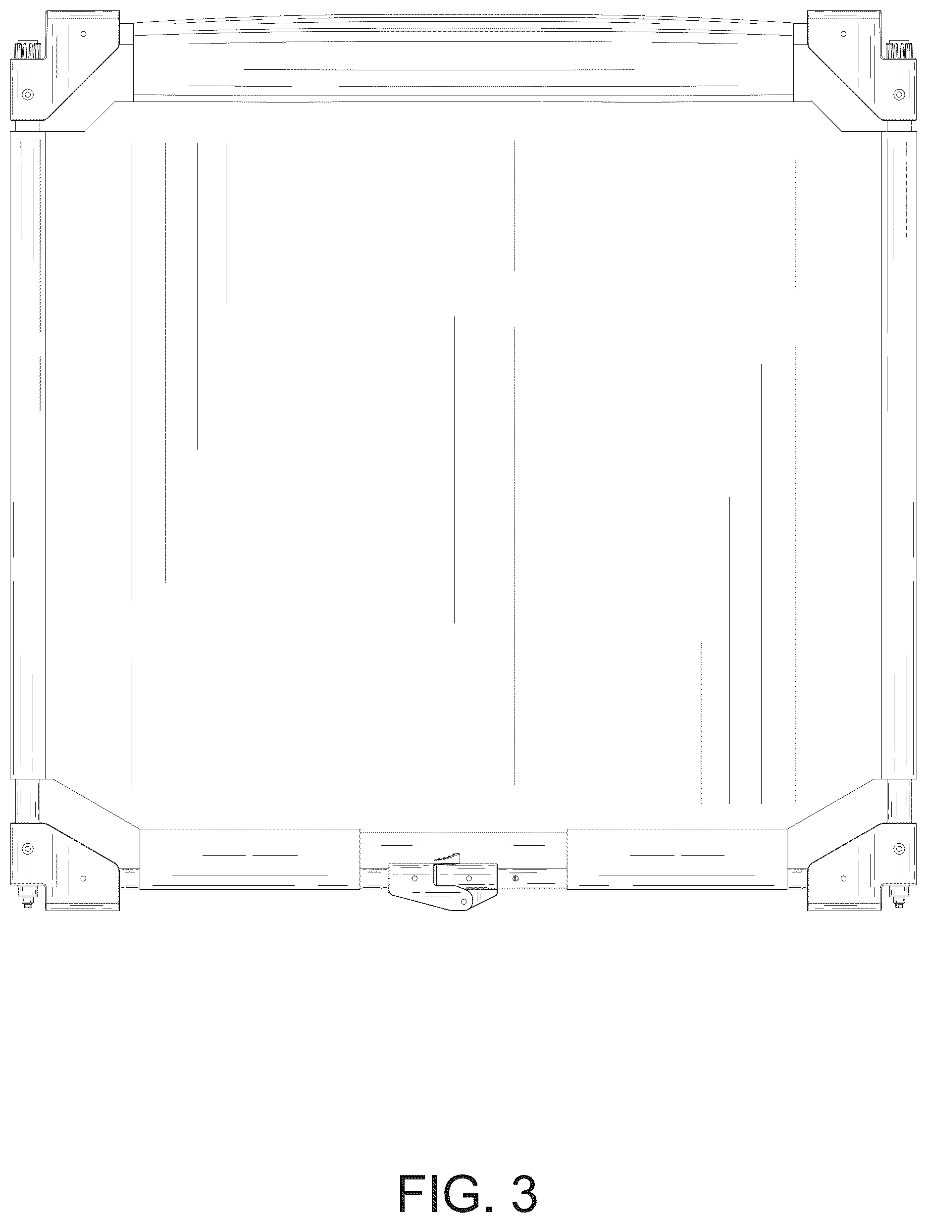 Patent USD1125599 Figure 3 – Fence