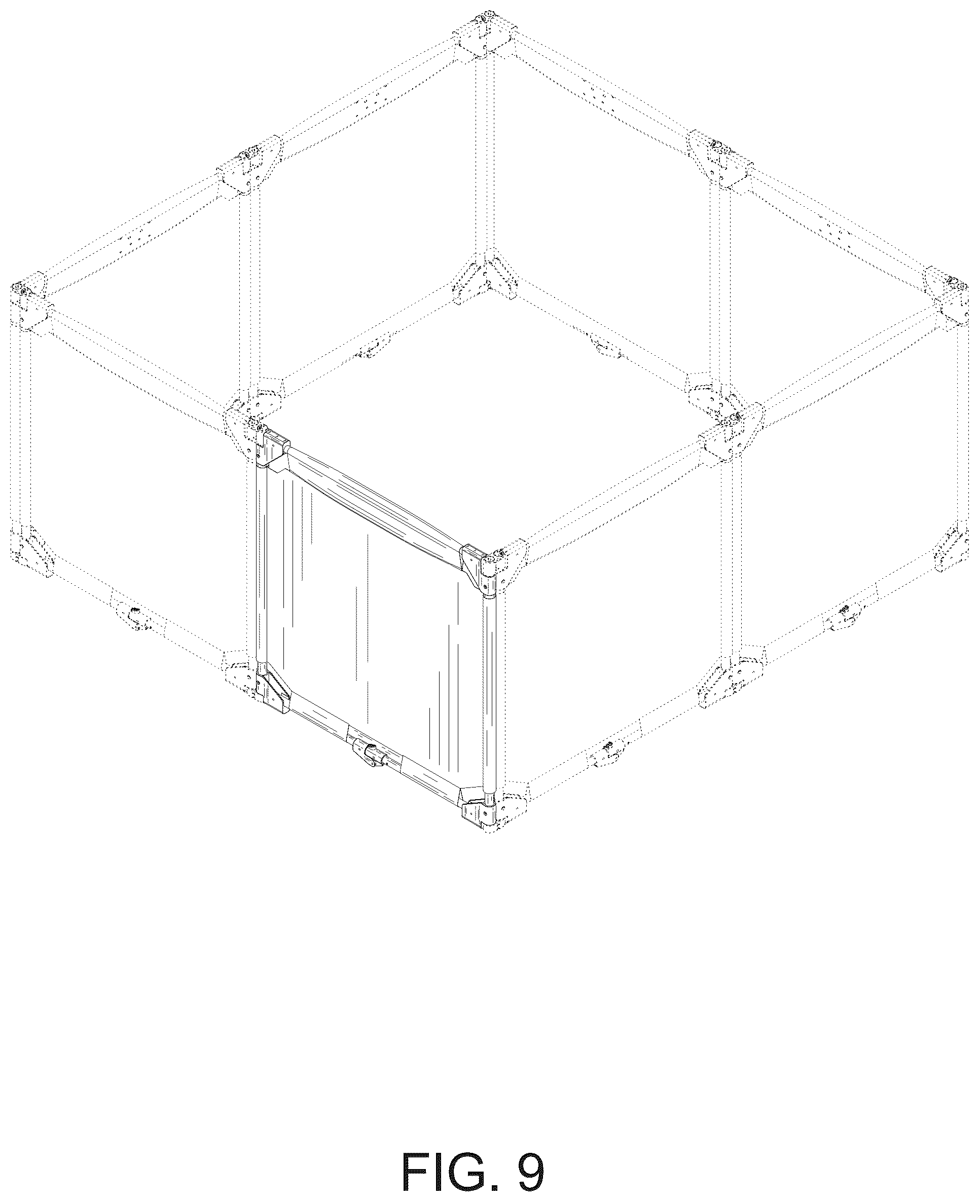 Patent USD1125599 Figure 9 – Fence