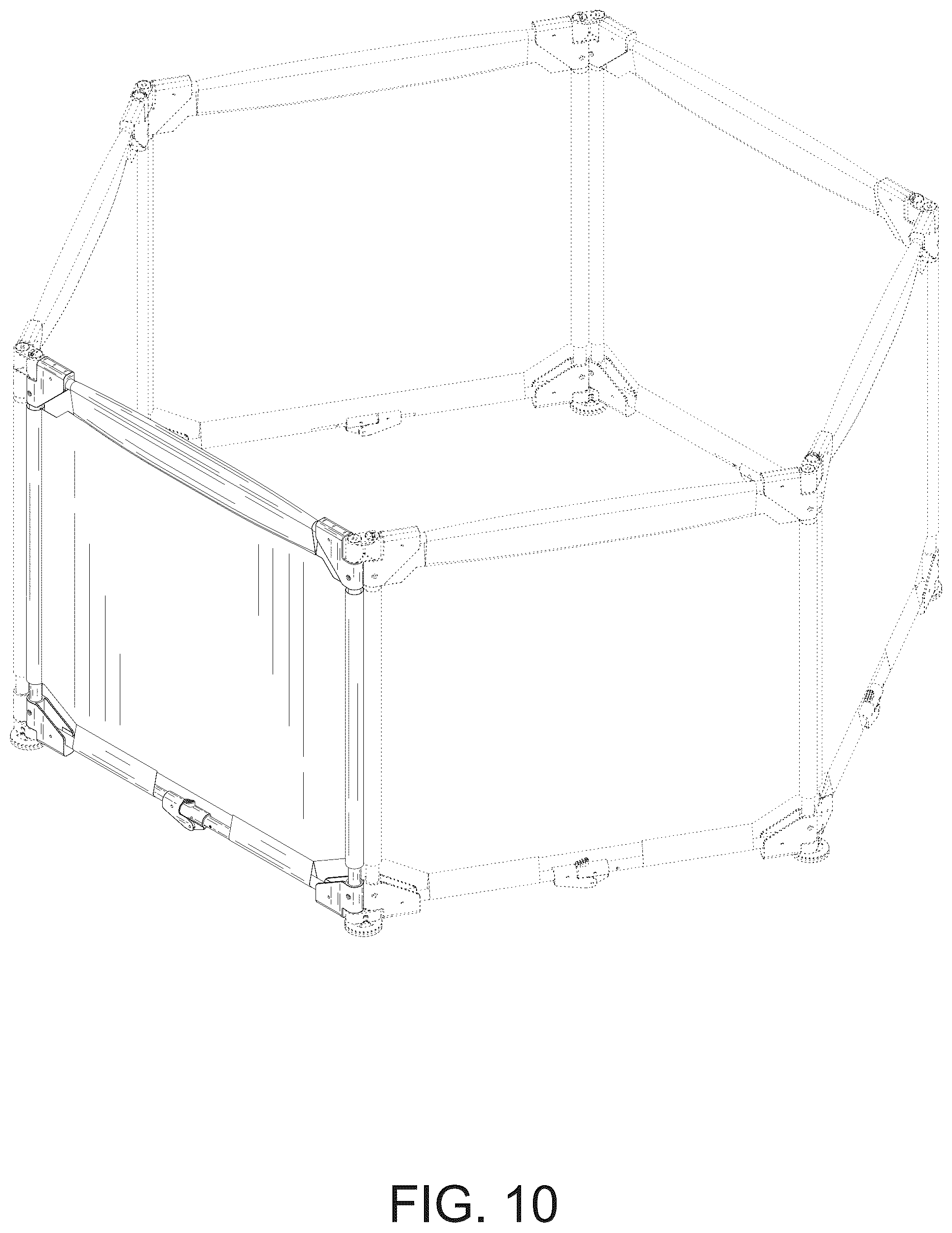 Patent USD1125599 Figure 10 – Fence
