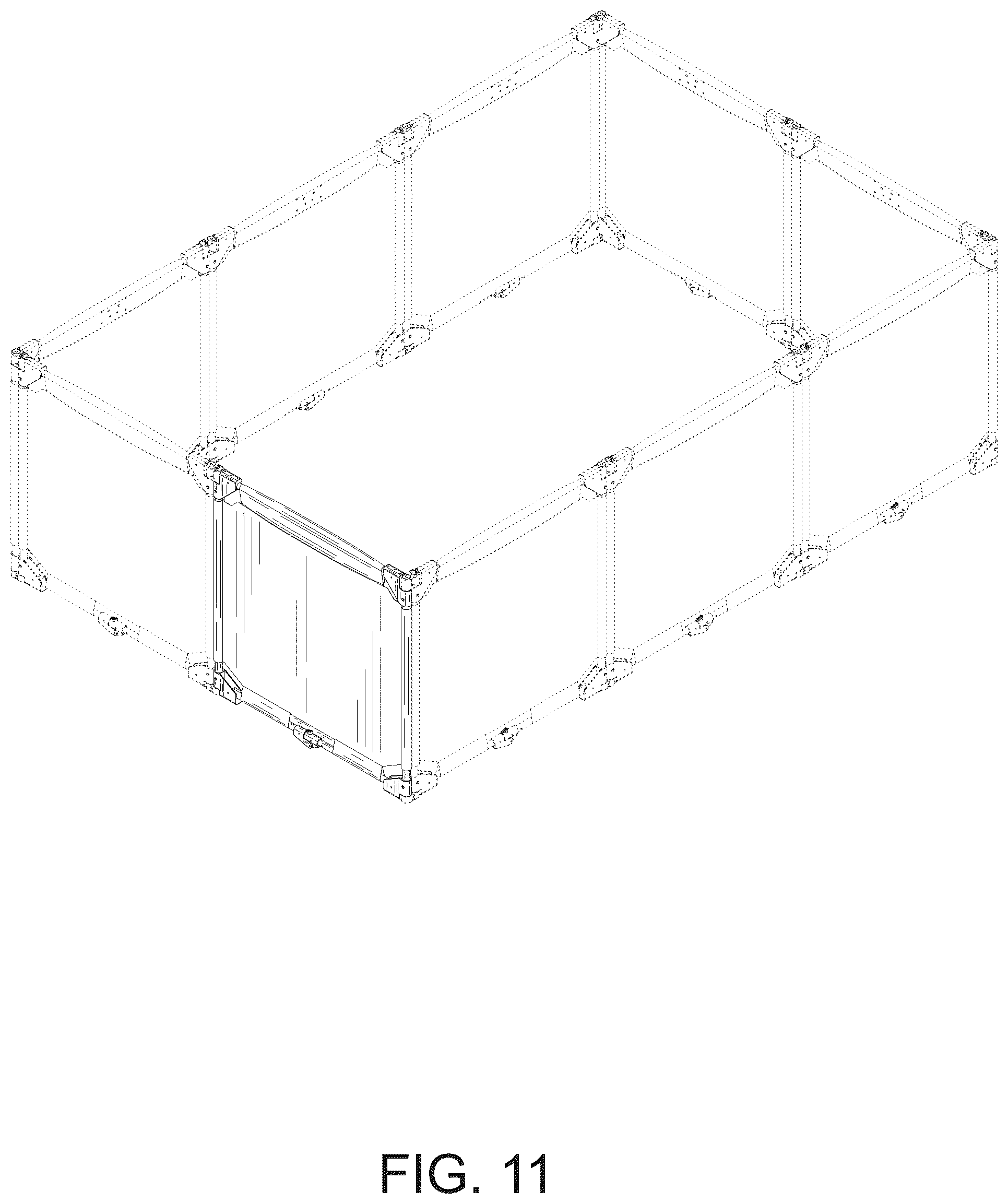 Patent USD1125599 Figure 11 – Fence