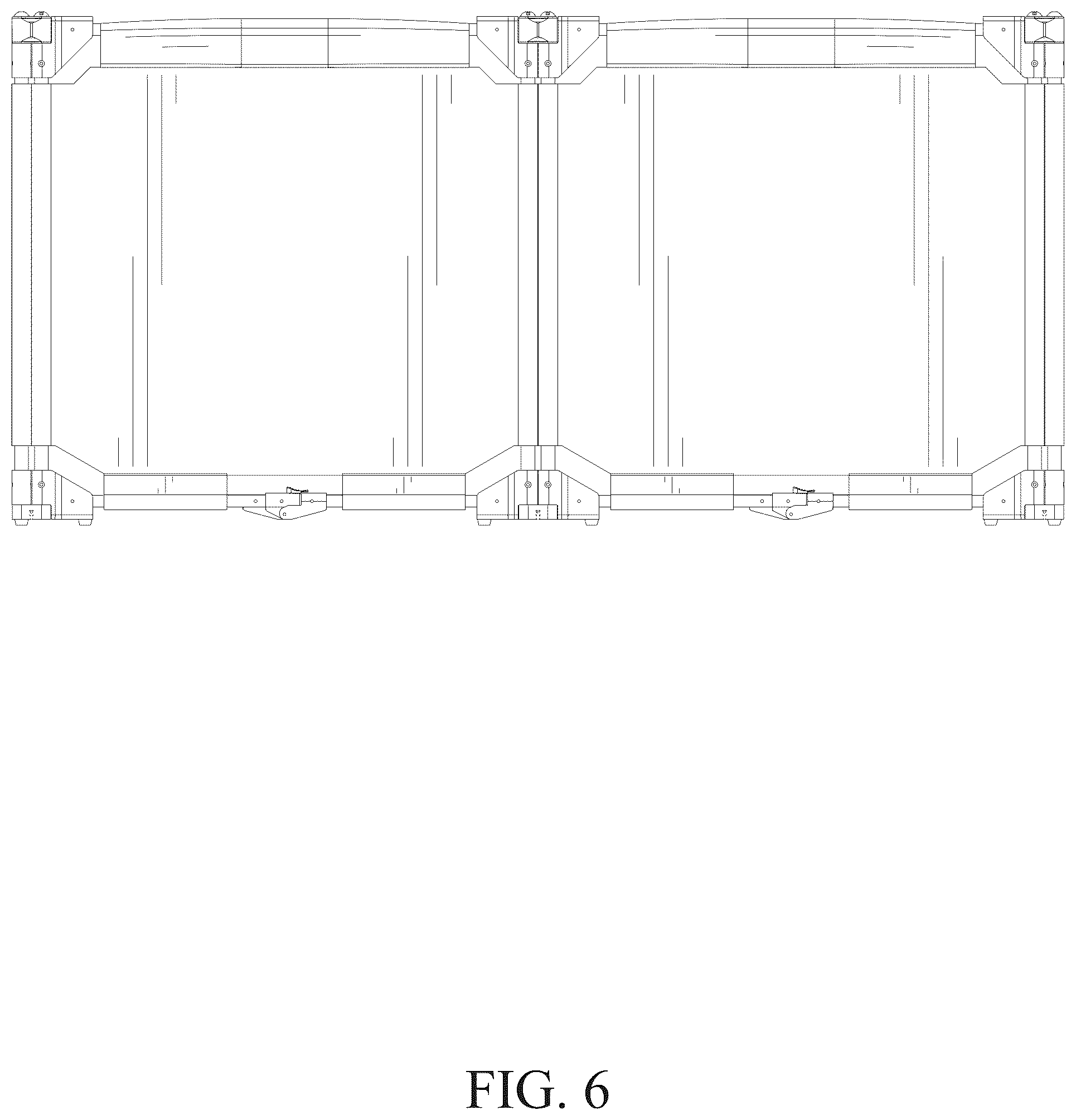 Patent USD1125600 Figure 6 – Fence