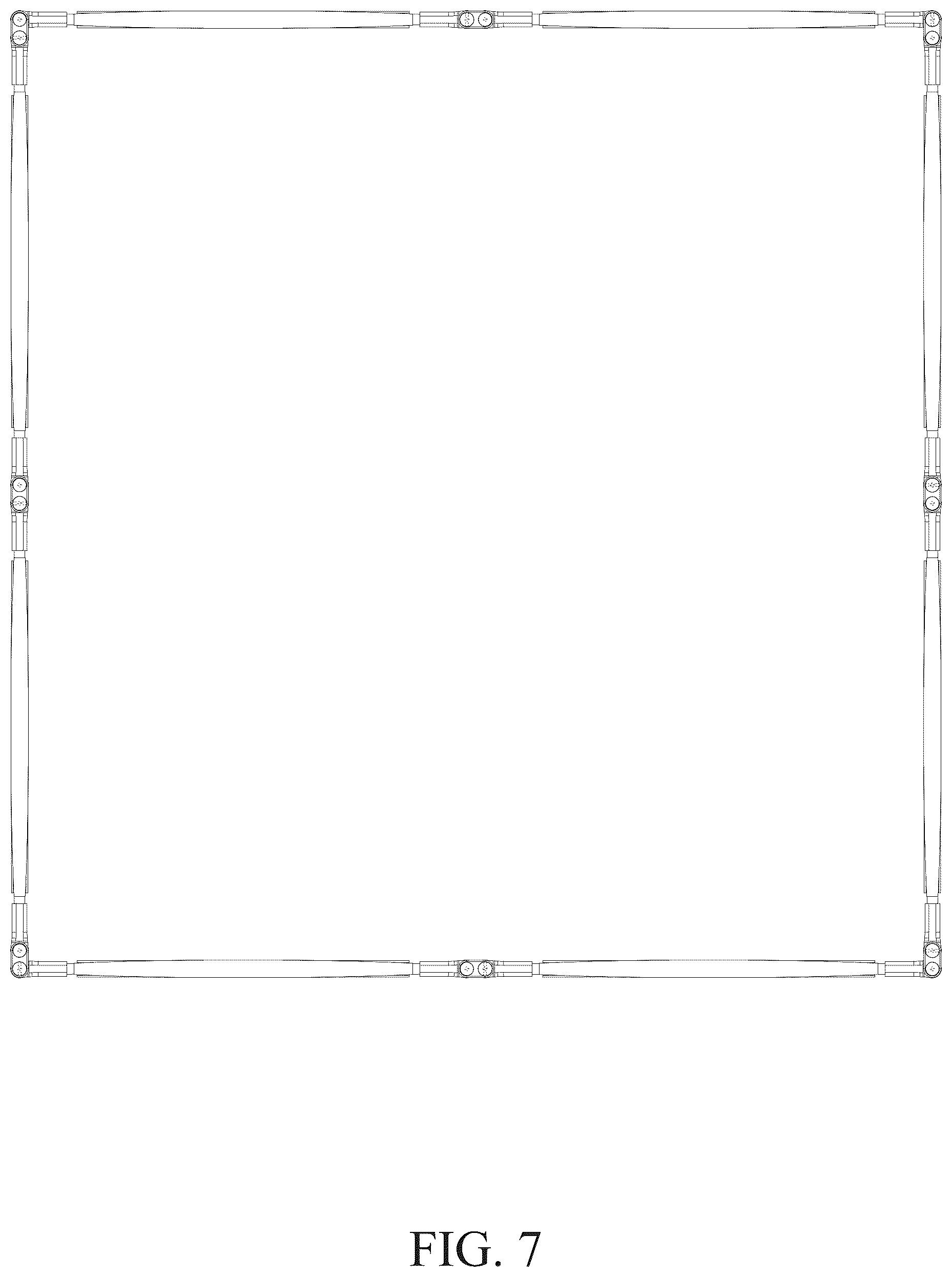 Patent USD1125600 Figure 7 – Fence
