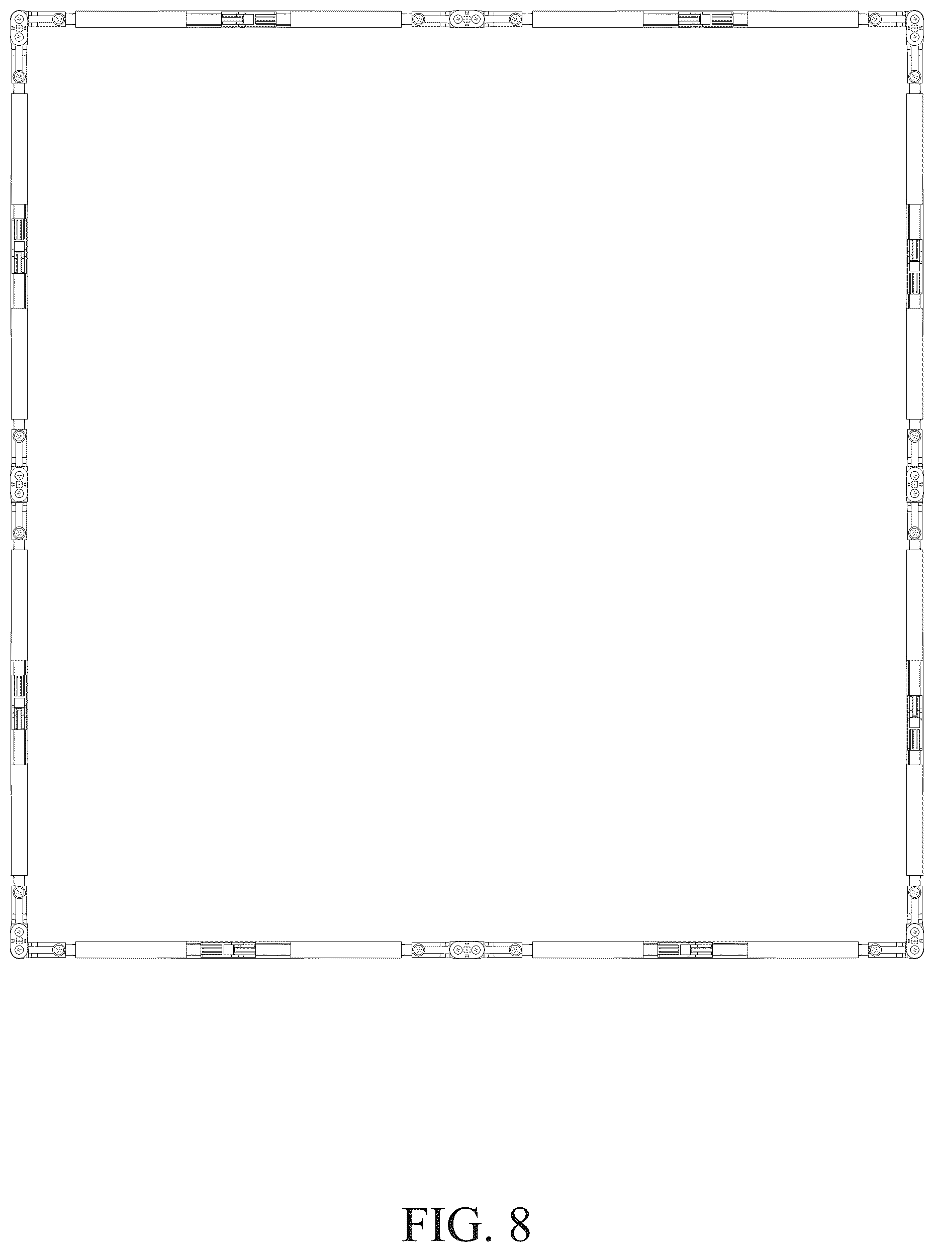 Patent USD1125600 Figure 8 – Fence