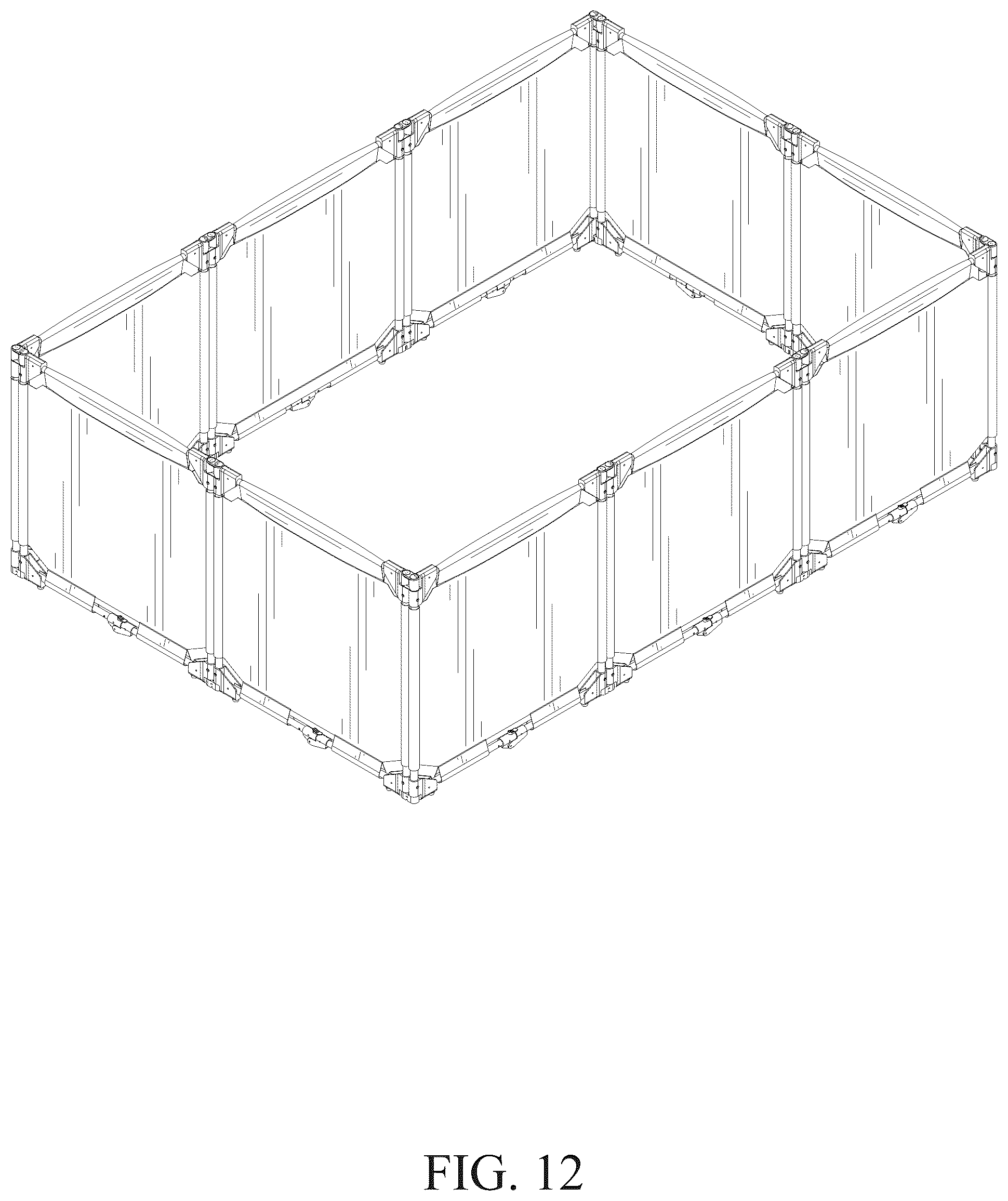 Patent USD1125600 Figure 12 – Fence