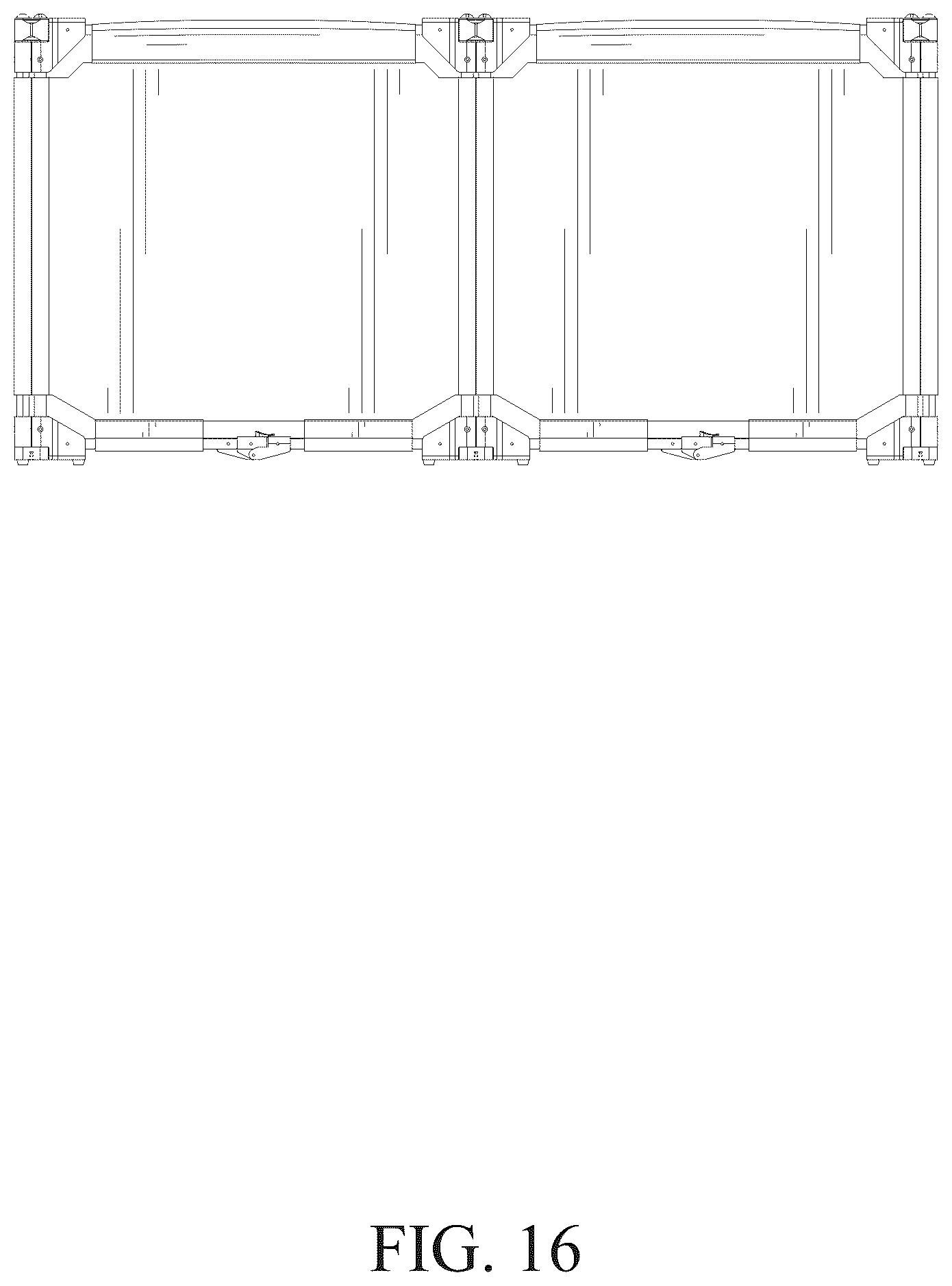 Patent USD1125600 Figure 16 – Fence