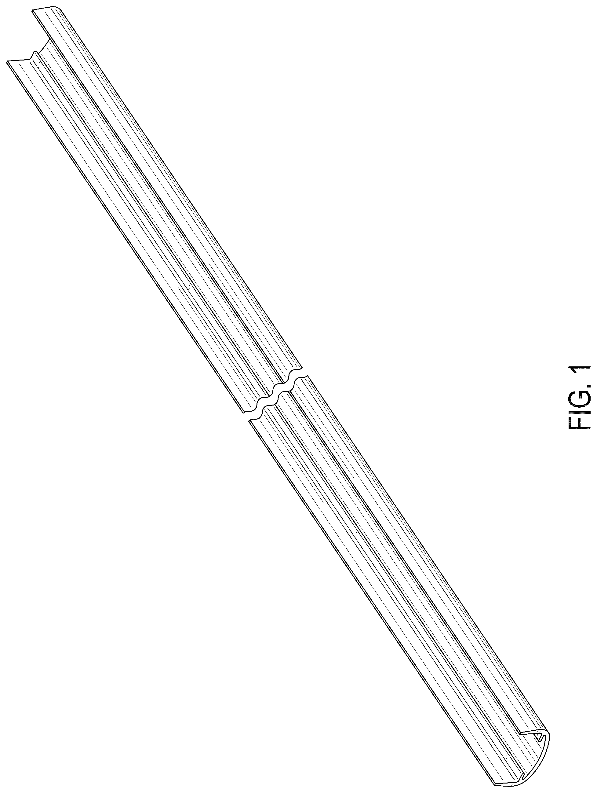 Patent USD1125602 Figure 1 – Vertical beam cover strip