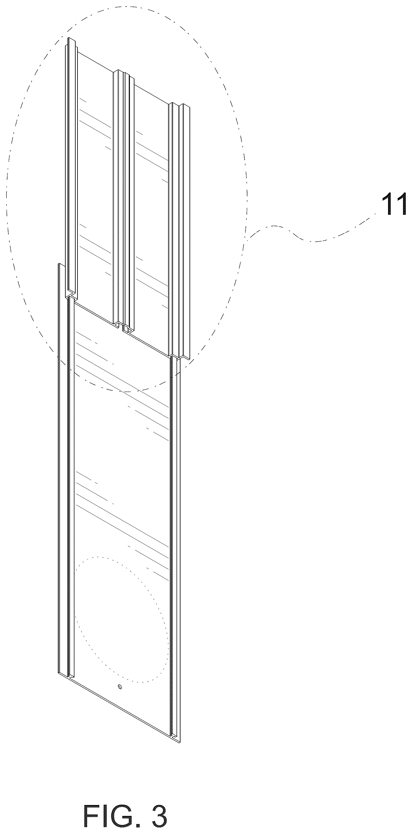 Patent USD1125604 Figure 3 – Window seal plate