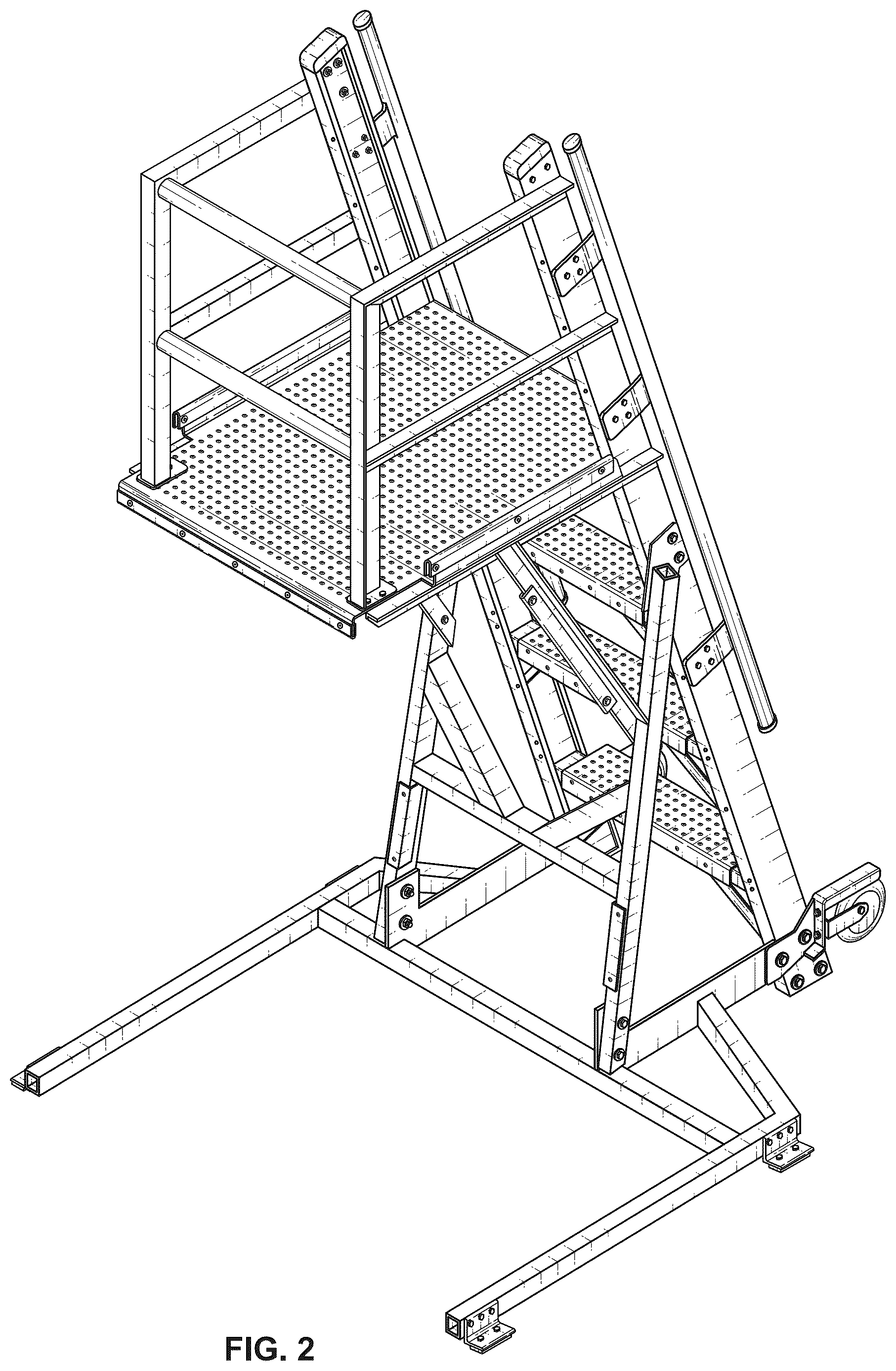 Patent USD1125605 Figure 2 – Ladder